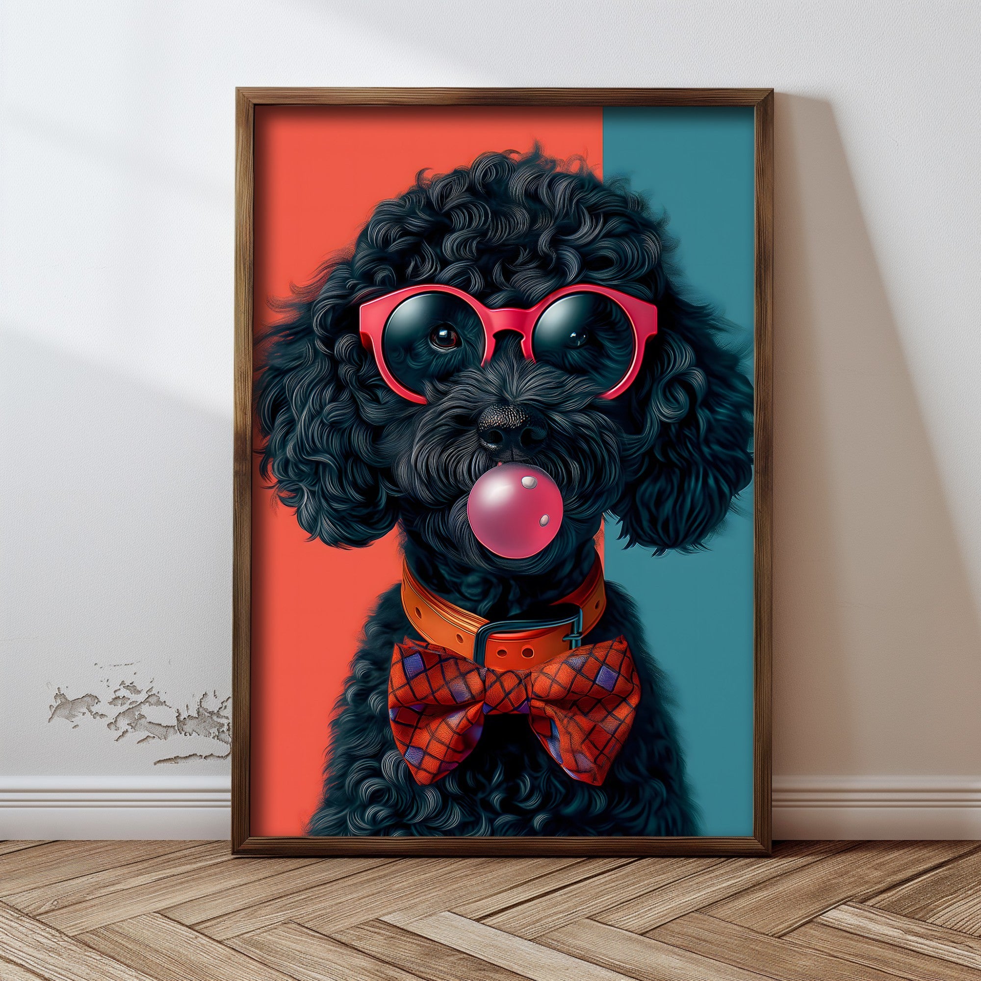 Quadro Decorativo MDF Emoldurado Multicolor GE201-L - Impressão UV em Madeira de Pinho 35x47cm