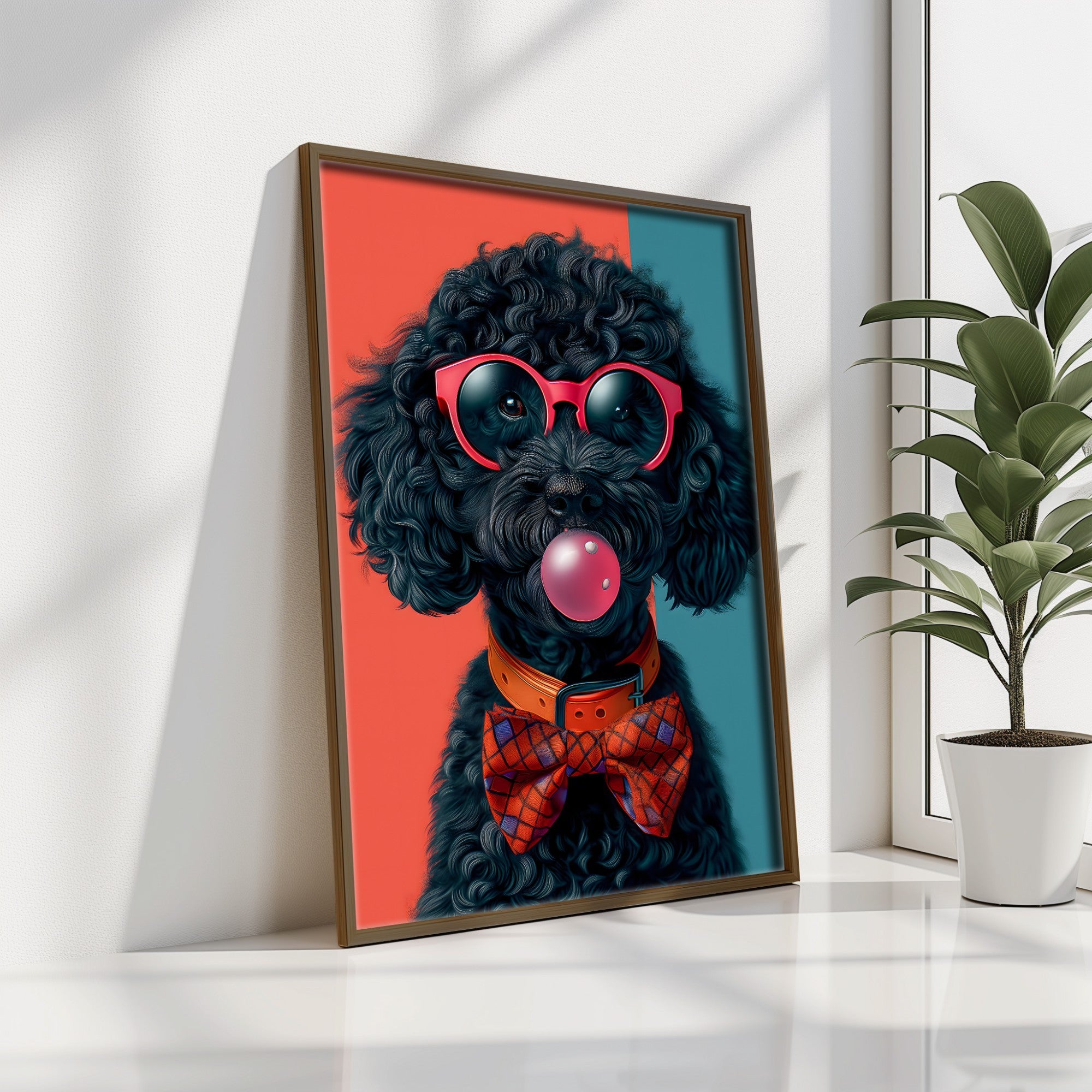 Quadro Decorativo MDF Emoldurado Multicolor GE201-L - Impressão UV em Madeira de Pinho 35x47cm