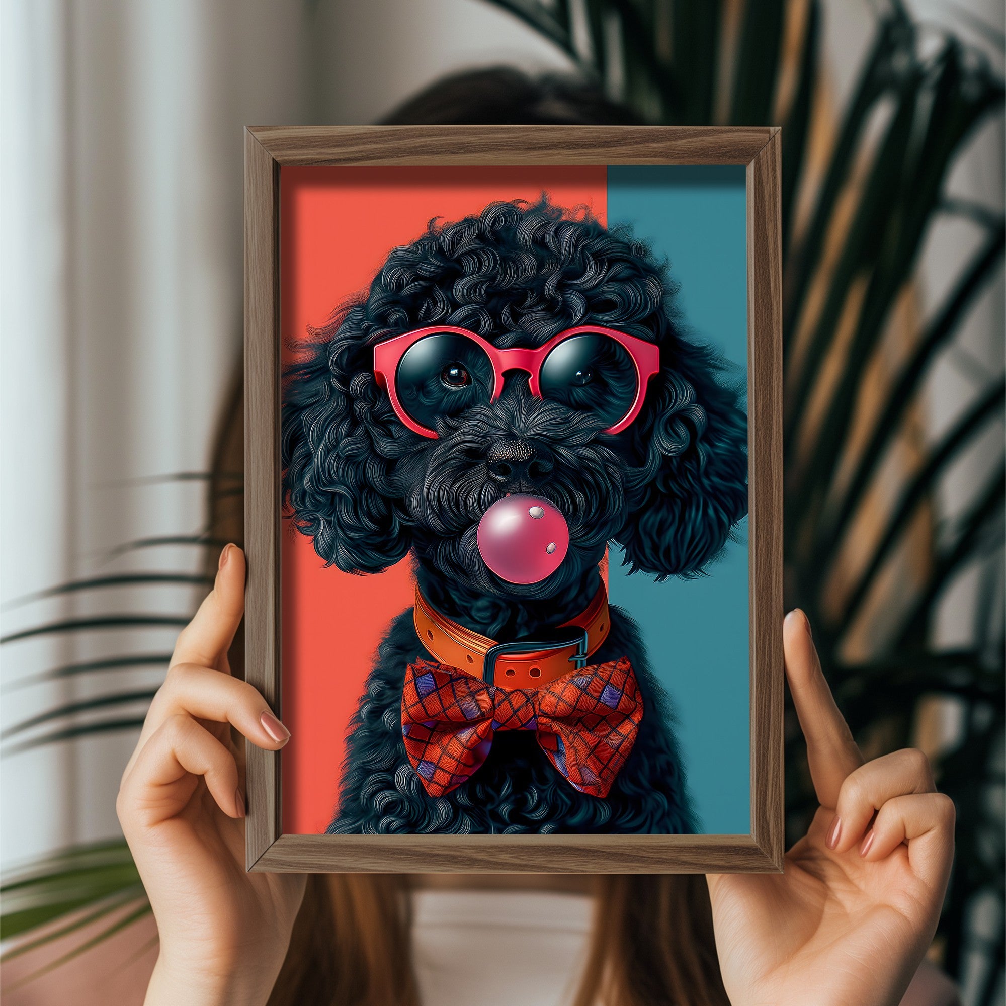 Quadro Decorativo MDF Emoldurado Multicolor GE201-L - Impressão UV em Madeira de Pinho 35x47cm