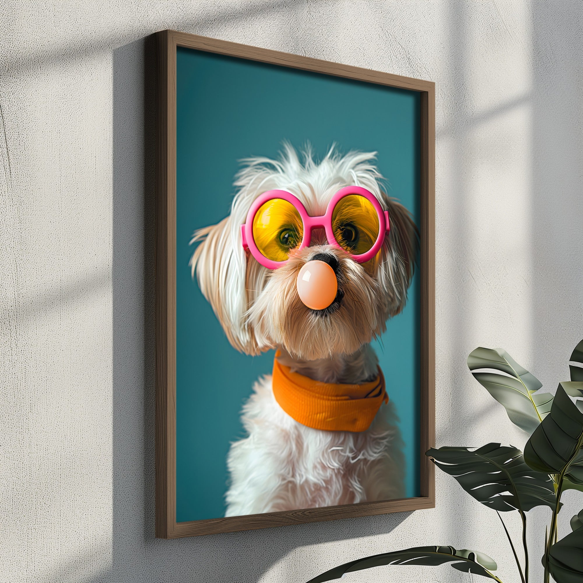 Quadro Decorativo MDF Emoldurado Multicolor GE202-L - Impressão UV em Madeira de Pinho 35x47cm