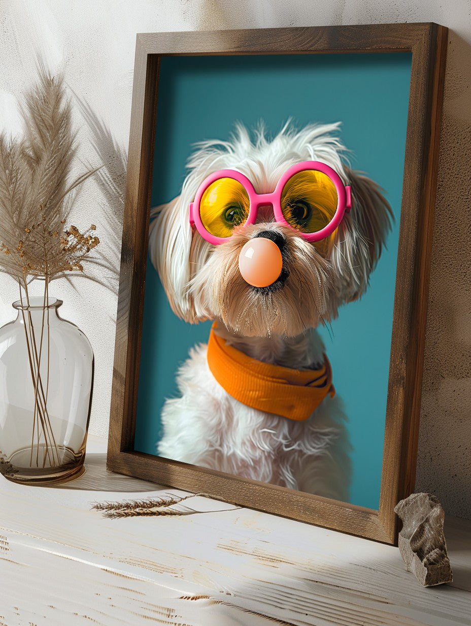 Quadro Decorativo MDF Emoldurado Multicolor GE202-L - Impressão UV em Madeira de Pinho 35x47cm