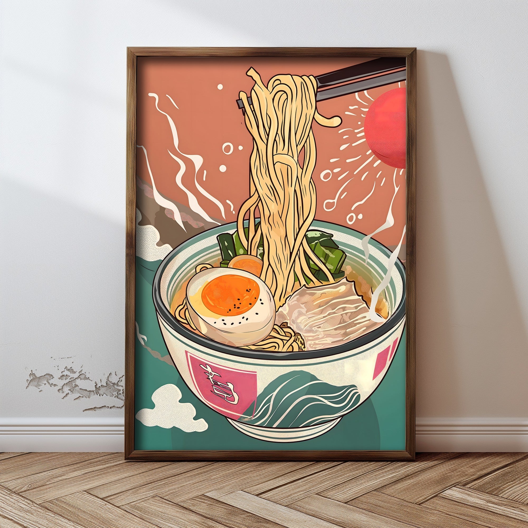 Quadro Decorativo MDF Emoldurado Multicolor GE207-L - Impressão UV em Madeira de Pinho 35x47cm