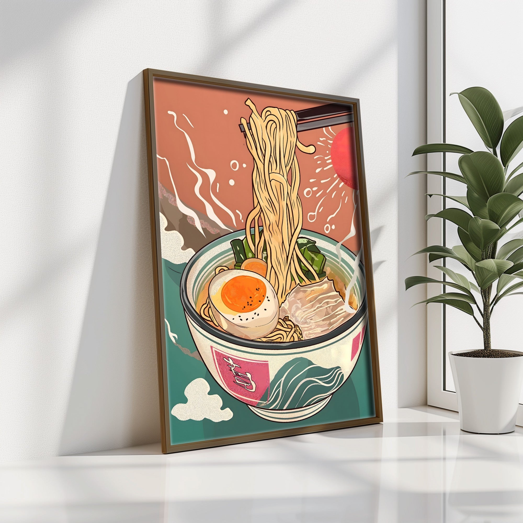 Quadro Decorativo MDF Emoldurado Multicolor GE207-L - Impressão UV em Madeira de Pinho 35x47cm