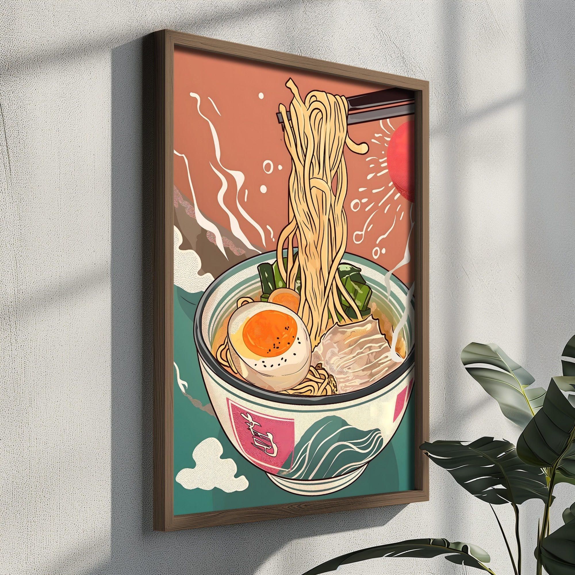 Quadro Decorativo MDF Emoldurado Multicolor GE207-L - Impressão UV em Madeira de Pinho 35x47cm