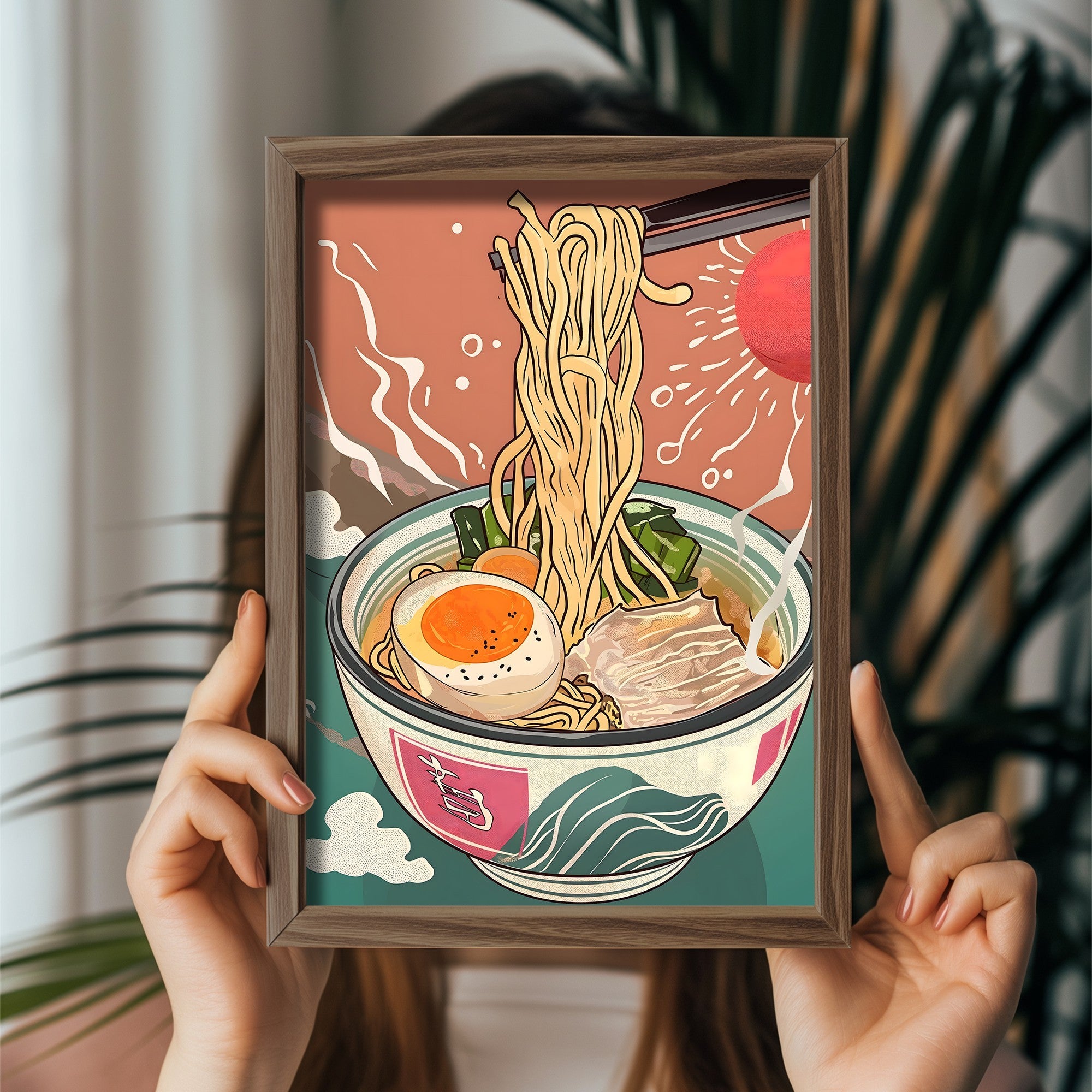 Quadro Decorativo MDF Emoldurado Multicolor GE207-L - Impressão UV em Madeira de Pinho 35x47cm