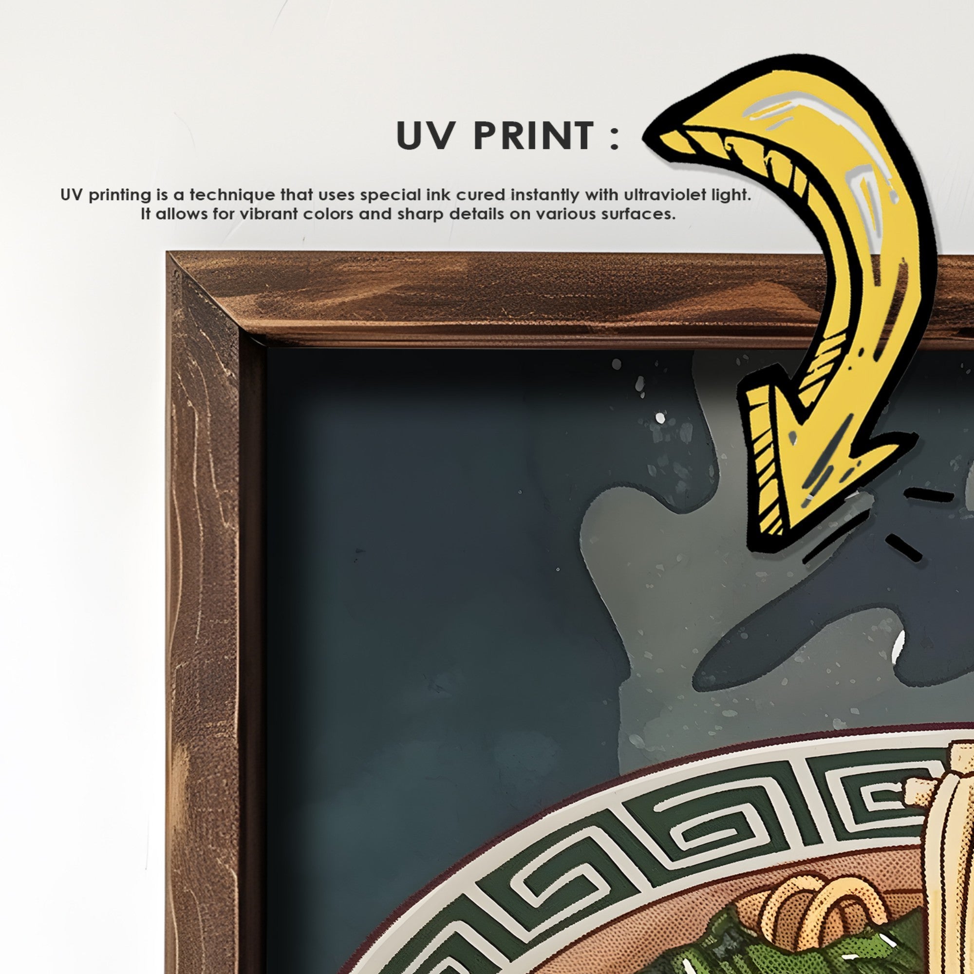 Quadro Decorativo MDF Emoldurado GE209-L Multicolor 35x47cm - Impressão UV em Madeira de Pinho