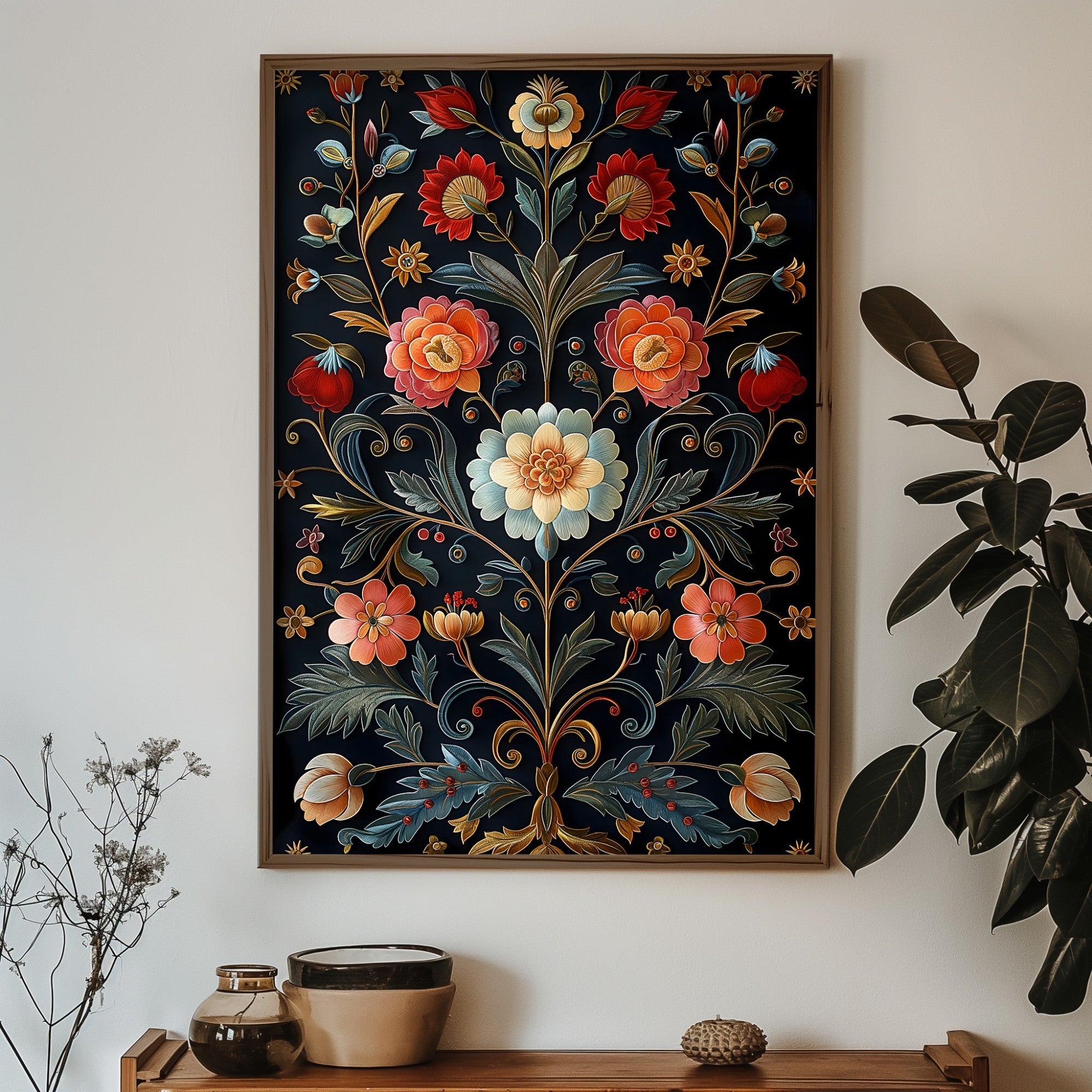 Quadro Decorativo MDF Emoldurado GE210-L Multicolor 35x47cm - Impressão UV em Madeira de Pinho