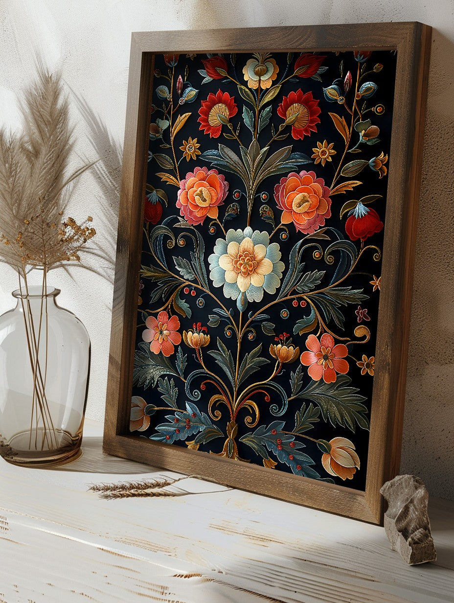 Quadro Decorativo MDF Emoldurado GE210-L Multicolor 35x47cm - Impressão UV em Madeira de Pinho