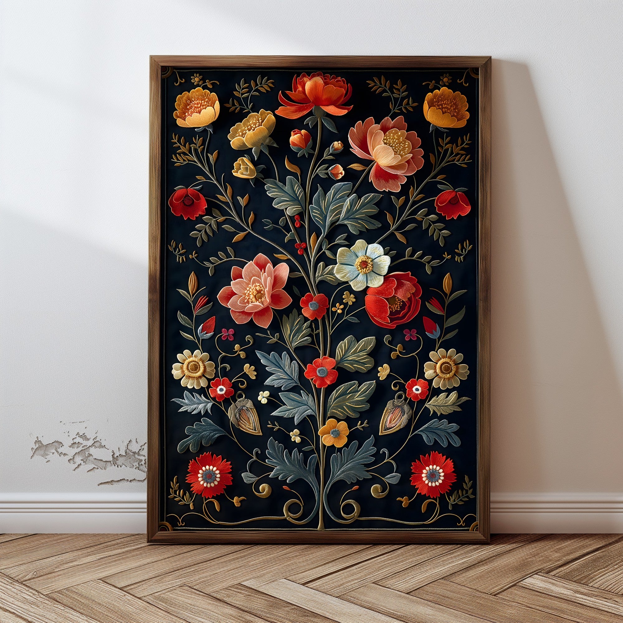 Quadro Decorativo MDF Emoldurado Multicolor GE211-L - Impressão UV em Madeira de Pinho 35x47cm