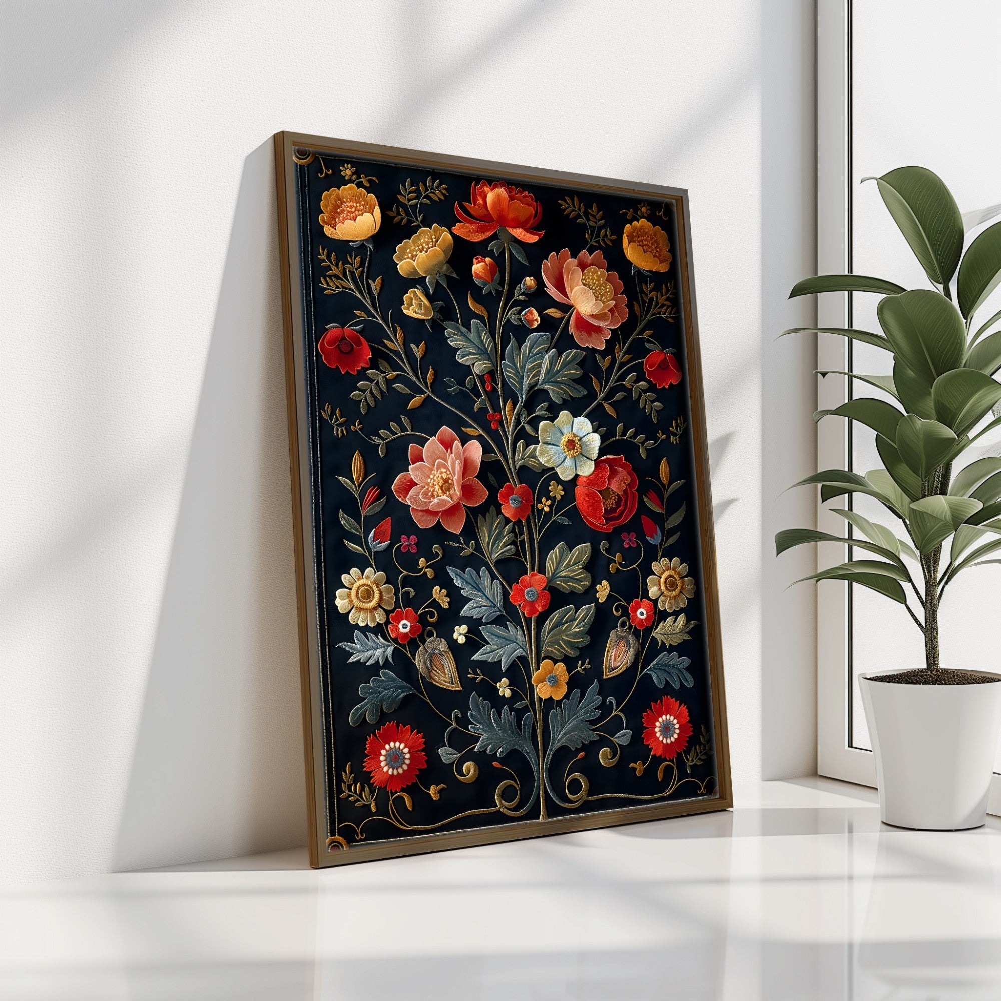 Quadro Decorativo MDF Emoldurado Multicolor GE211-L - Impressão UV em Madeira de Pinho 35x47cm