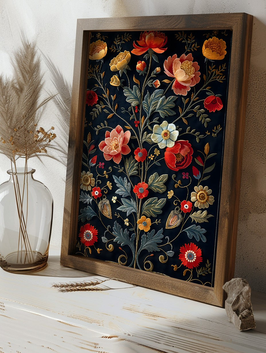 Quadro Decorativo MDF Emoldurado Multicolor GE211-L - Impressão UV em Madeira de Pinho 35x47cm