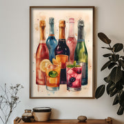 Quadro Decorativo MDF Emoldurado GE212-L Multicolor 35x47cm - Impressão UV em Madeira de Pinho