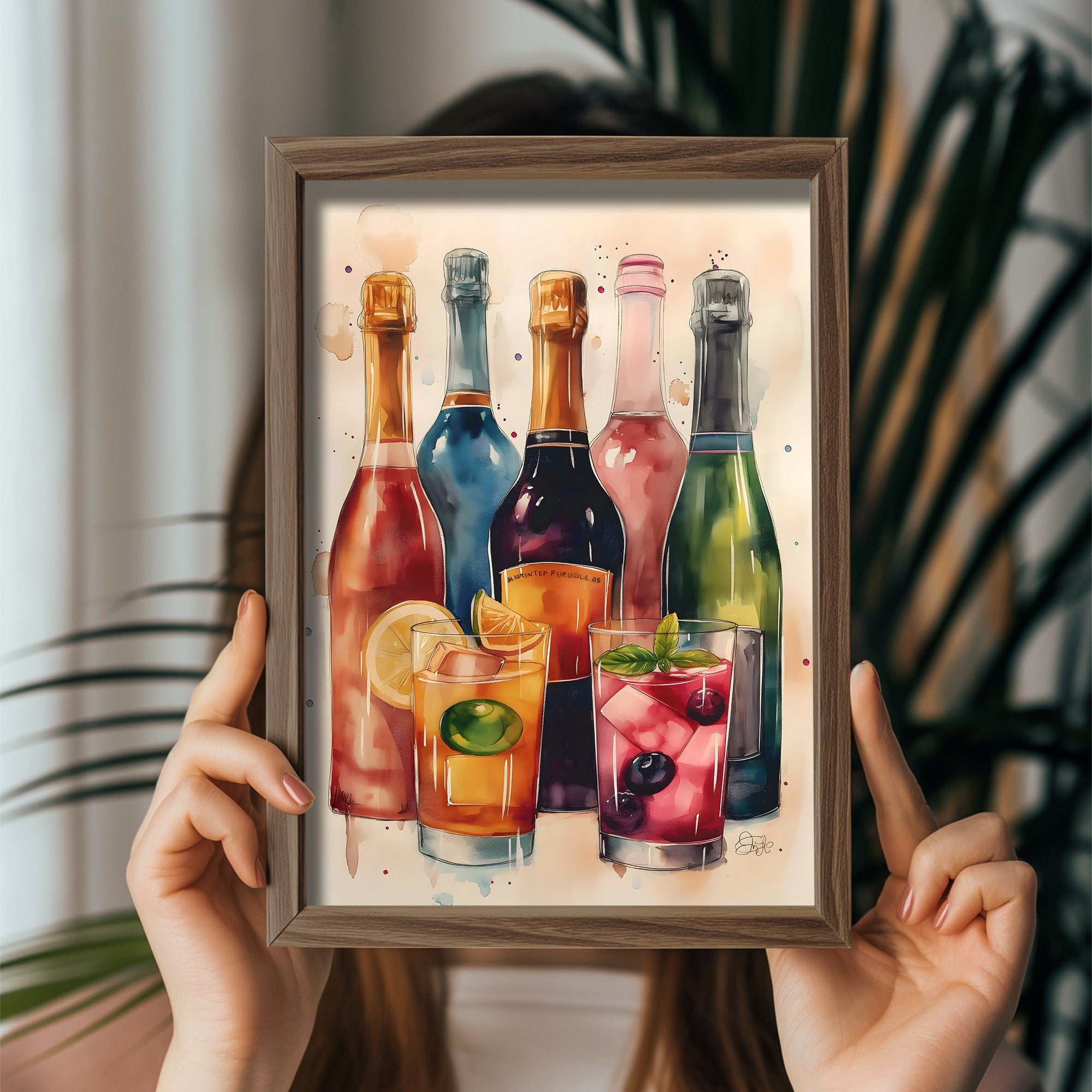 Quadro Decorativo MDF Emoldurado GE212-L Multicolor 35x47cm - Impressão UV em Madeira de Pinho