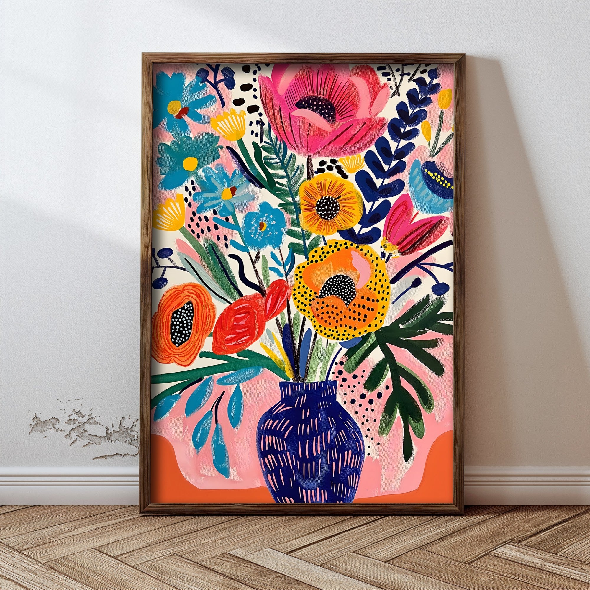 Quadro Decorativo MDF Emoldurado GE213-L Multicolor 35x47cm - Impressão UV em Madeira de Pinho