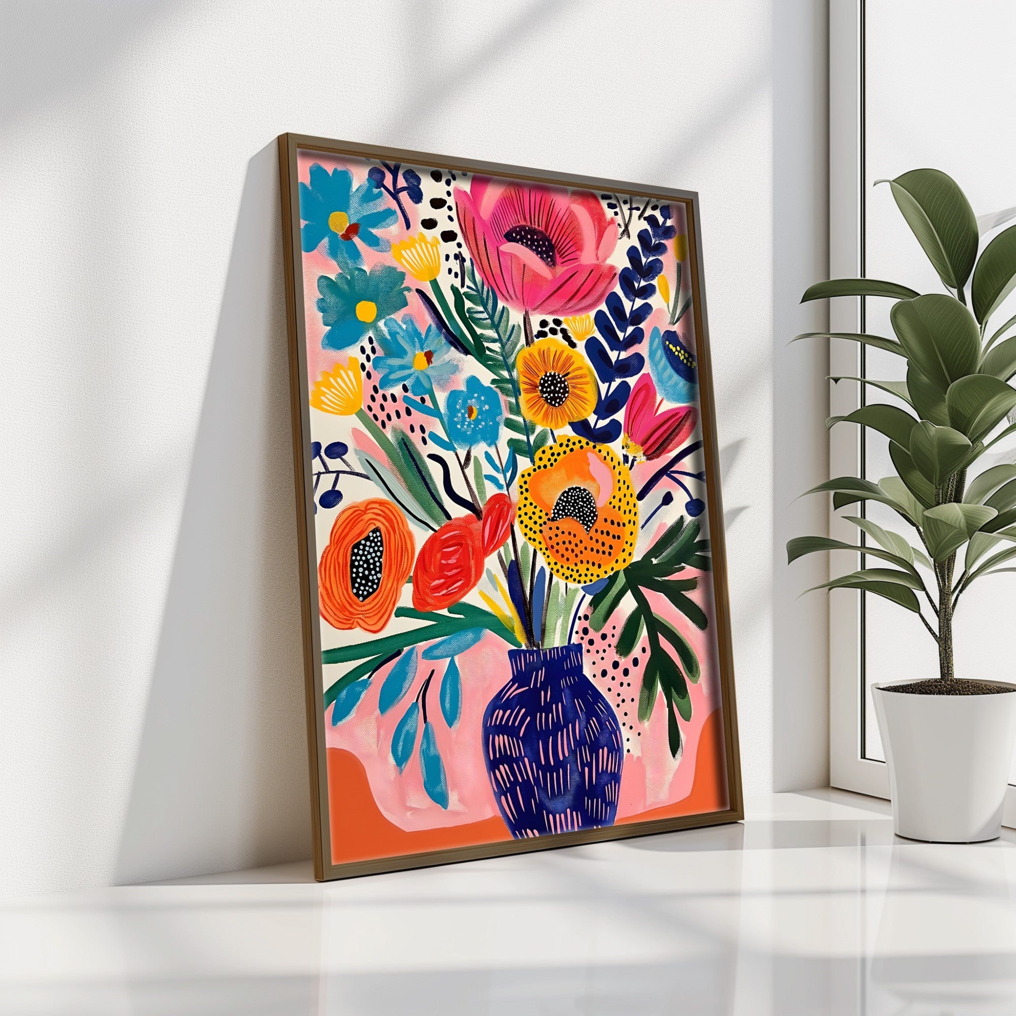 Quadro Decorativo MDF Emoldurado GE213-L Multicolor 35x47cm - Impressão UV em Madeira de Pinho
