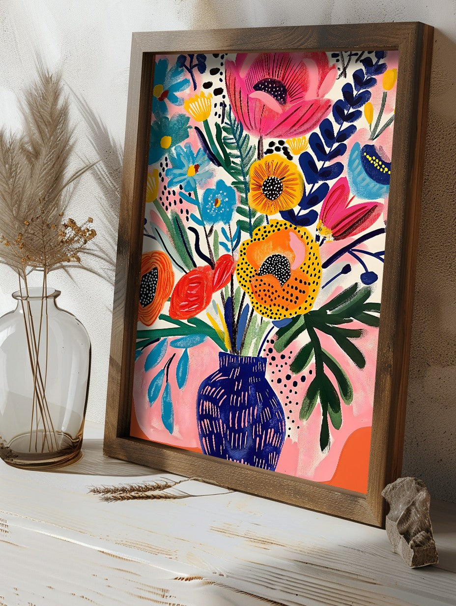 Quadro Decorativo MDF Emoldurado GE213-L Multicolor 35x47cm - Impressão UV em Madeira de Pinho