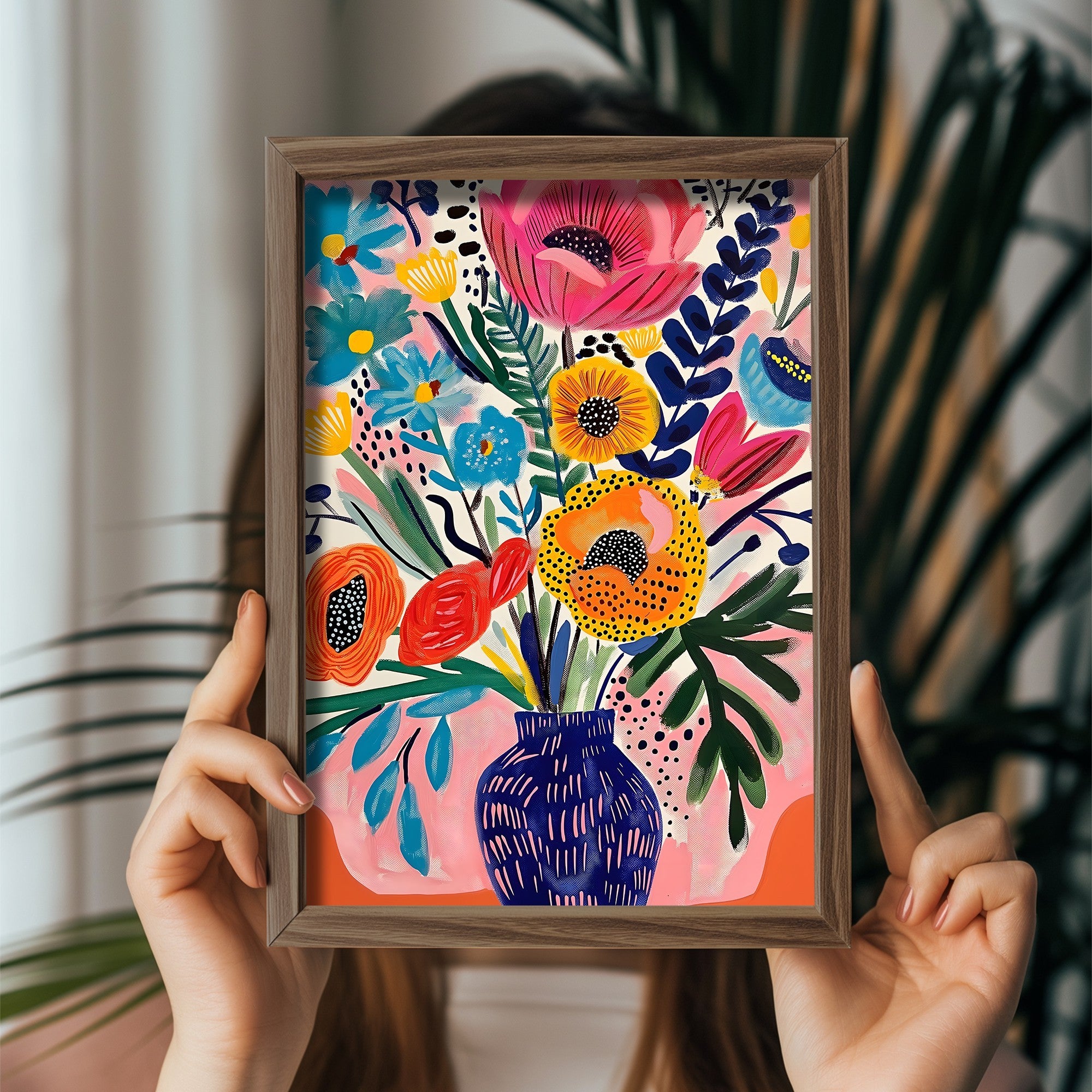 Quadro Decorativo MDF Emoldurado GE213-L Multicolor 35x47cm - Impressão UV em Madeira de Pinho