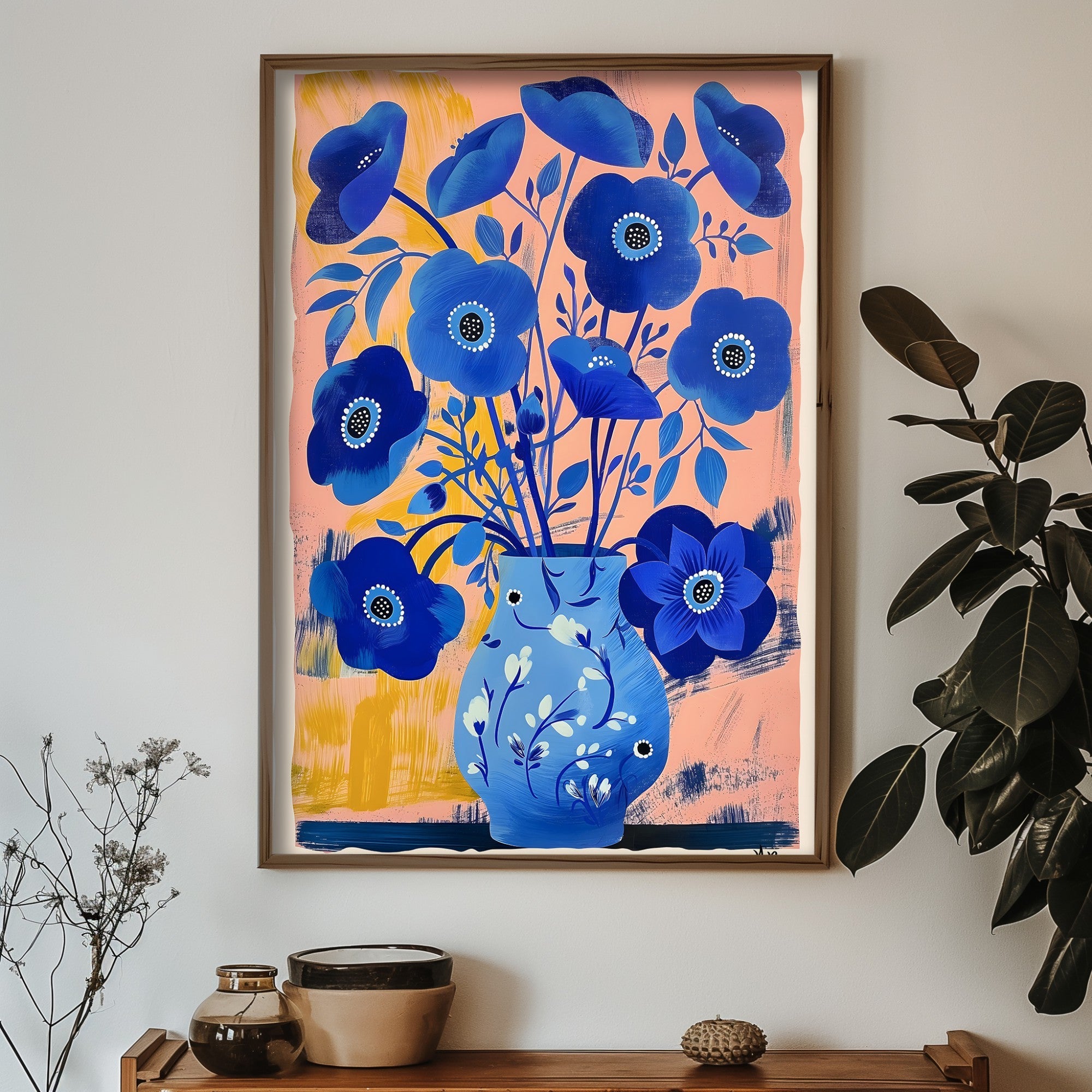 Quadro Decorativo MDF Emoldurado GE216-L Multicolor 35x47cm - Impressão UV em Madeira de Pinho