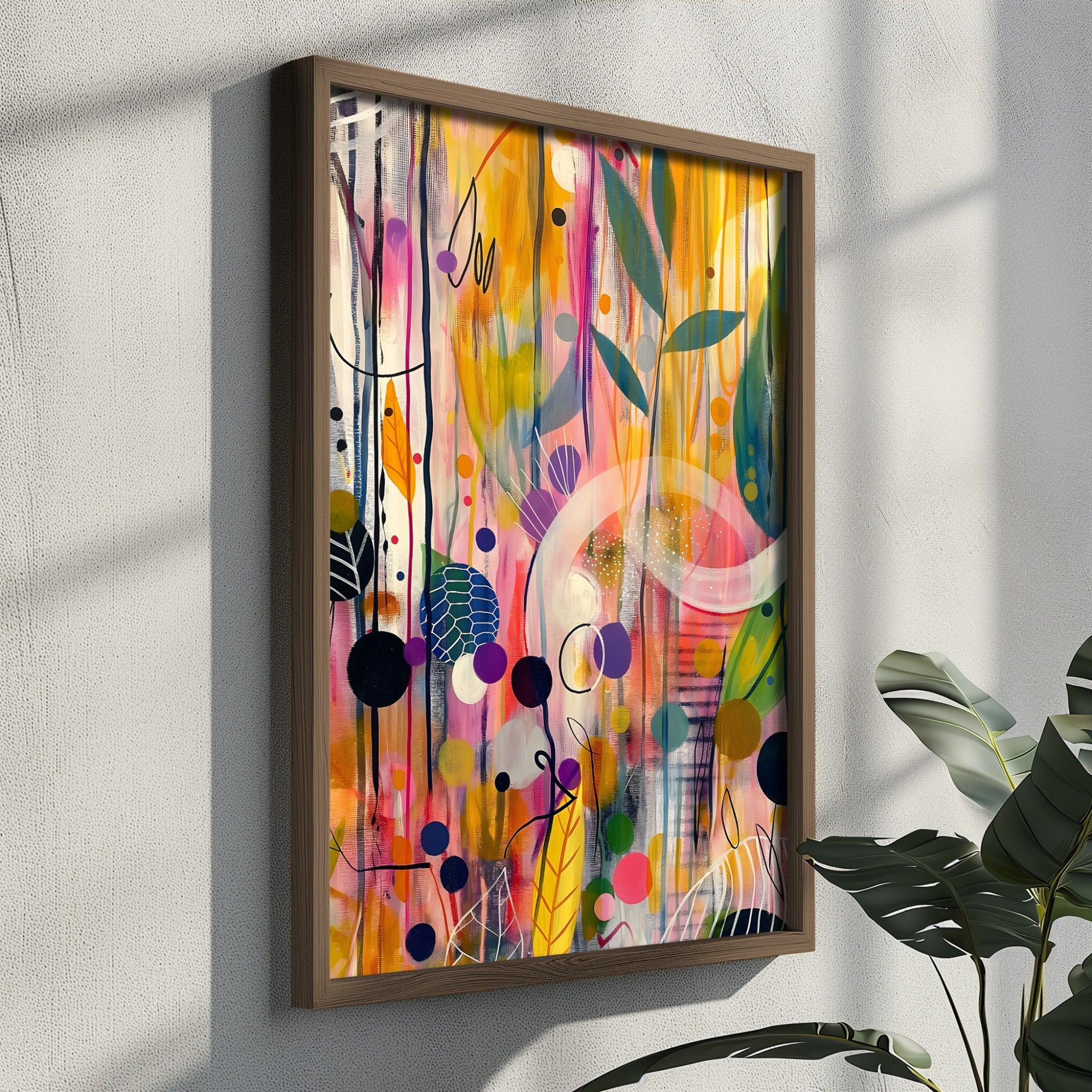 Quadro Decorativo MDF Emoldurado GE217-L Multicolor 35x47cm - Impressão UV em Madeira de Pinho
