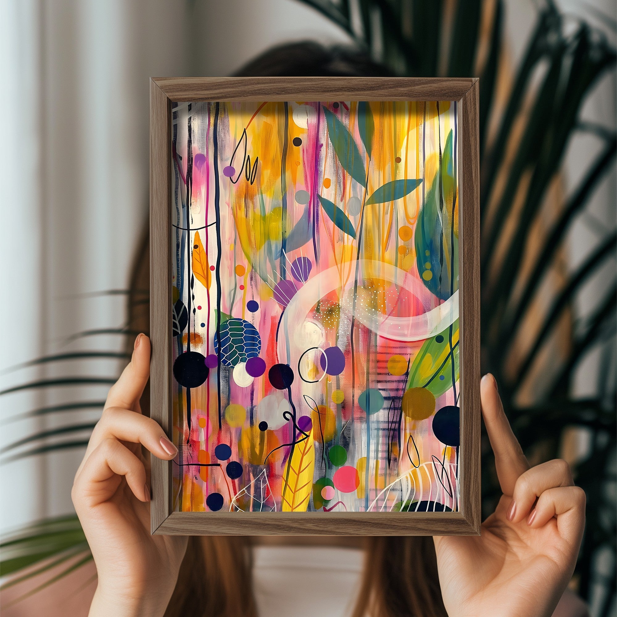 Quadro Decorativo MDF Emoldurado GE217-L Multicolor 35x47cm - Impressão UV em Madeira de Pinho