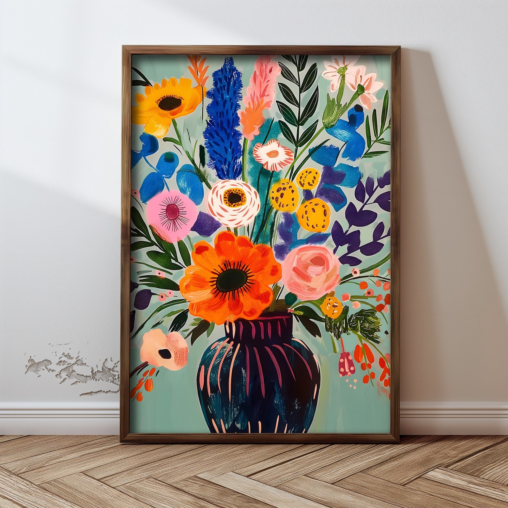 Quadro Decorativo MDF Emoldurado GE218-L Multicolor 35x47cm - Impressão UV em Madeira de Pinho