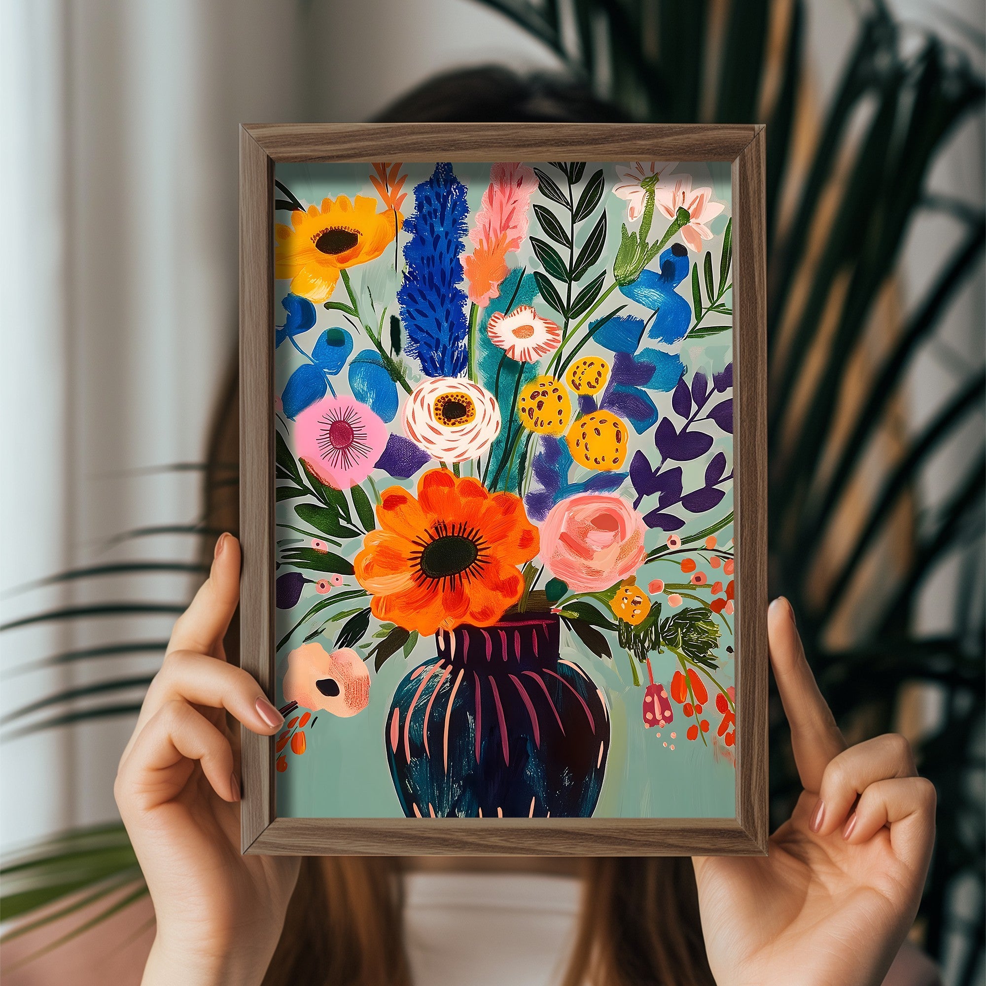 Quadro Decorativo MDF Emoldurado GE218-L Multicolor 35x47cm - Impressão UV em Madeira de Pinho