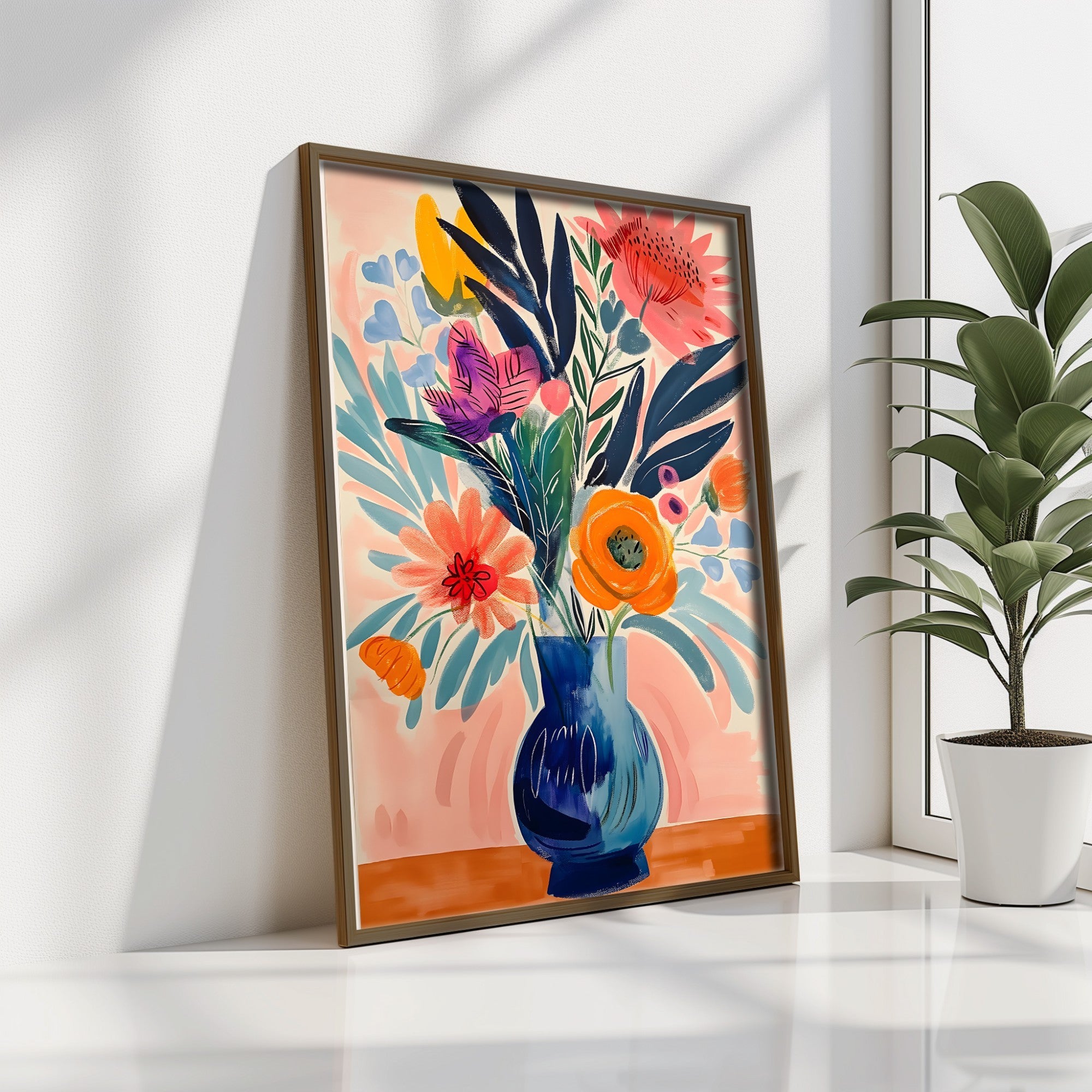 Quadro Decorativo MDF Emoldurado GE219-L Multicolor 35x47cm - Impressão UV em Madeira de Pinho