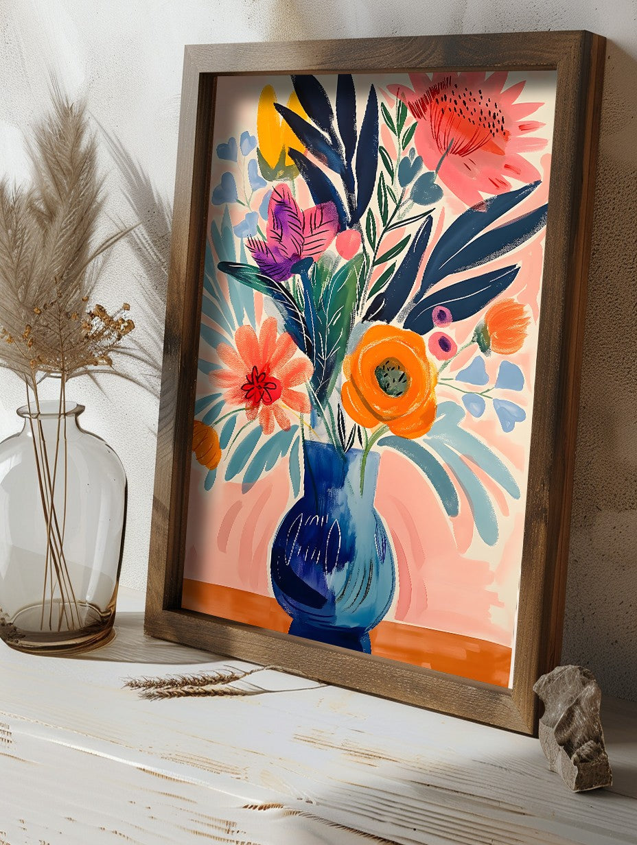 Quadro Decorativo MDF Emoldurado GE219-L Multicolor 35x47cm - Impressão UV em Madeira de Pinho