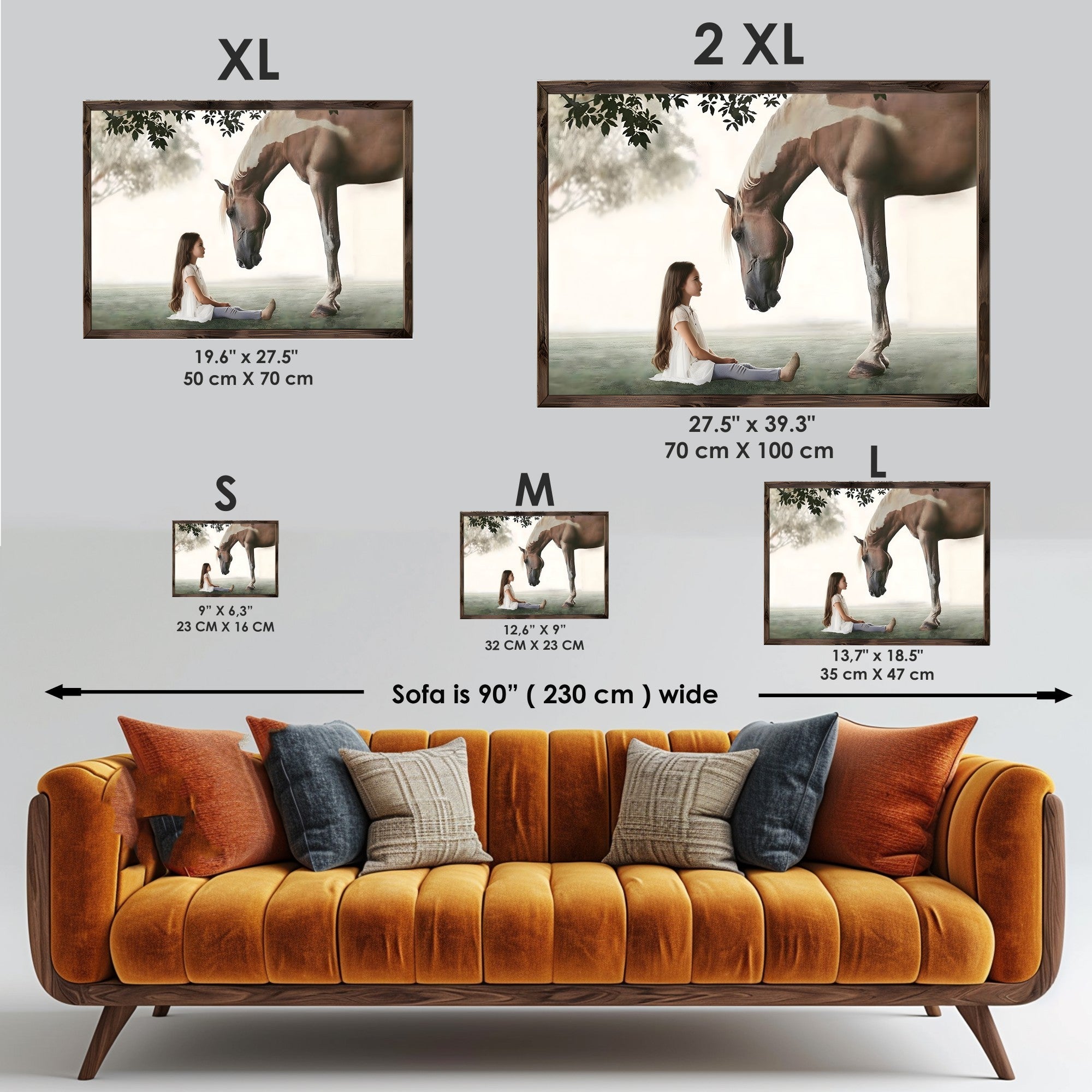 Quadro Decorativo MDF Emoldurado GE220-L Multicolor 35x47cm - Impressão UV em Madeira de Pinho