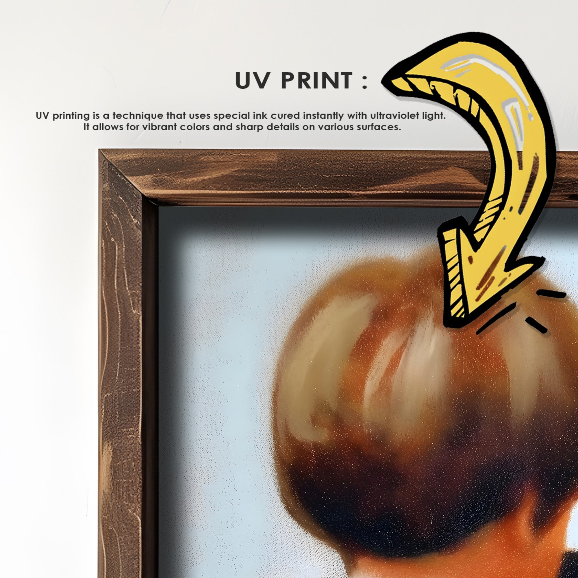 Quadro Decorativo MDF Emoldurado GE224-L Multicolor 35x47cm - Impressão UV em Madeira de Pinho