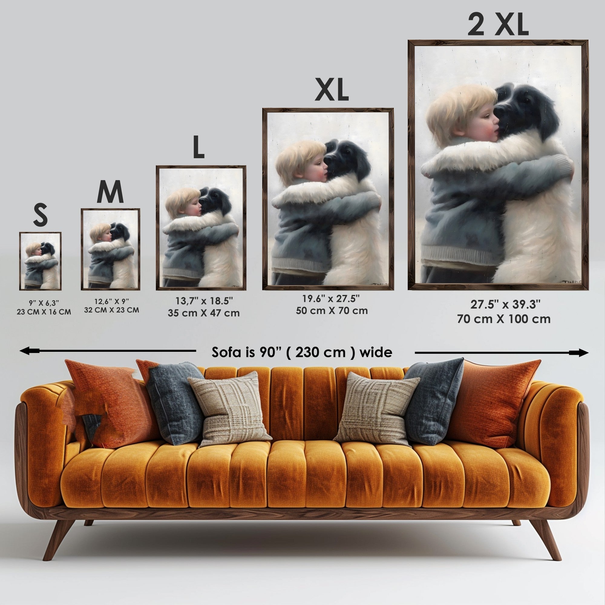 Quadro Decorativo MDF Emoldurado GE225-L Multicolor 35x47cm - Impressão UV em Madeira de Pinho