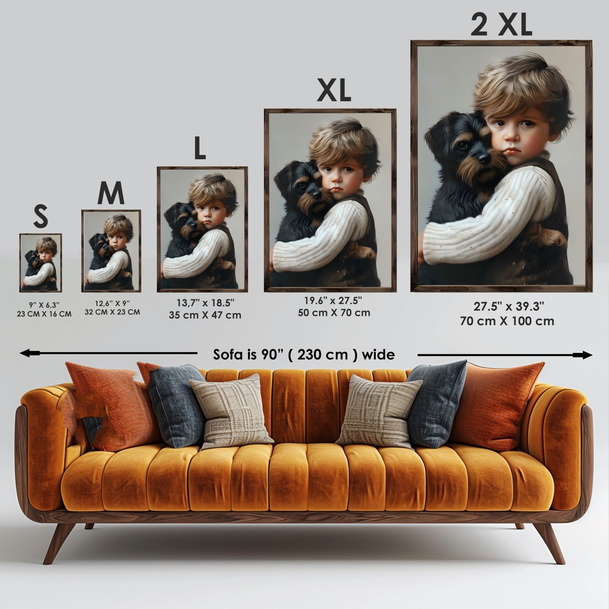 Quadro Decorativo MDF Emoldurado GE227-L Multicolor 35x47cm - Impressão UV em Madeira de Pinho