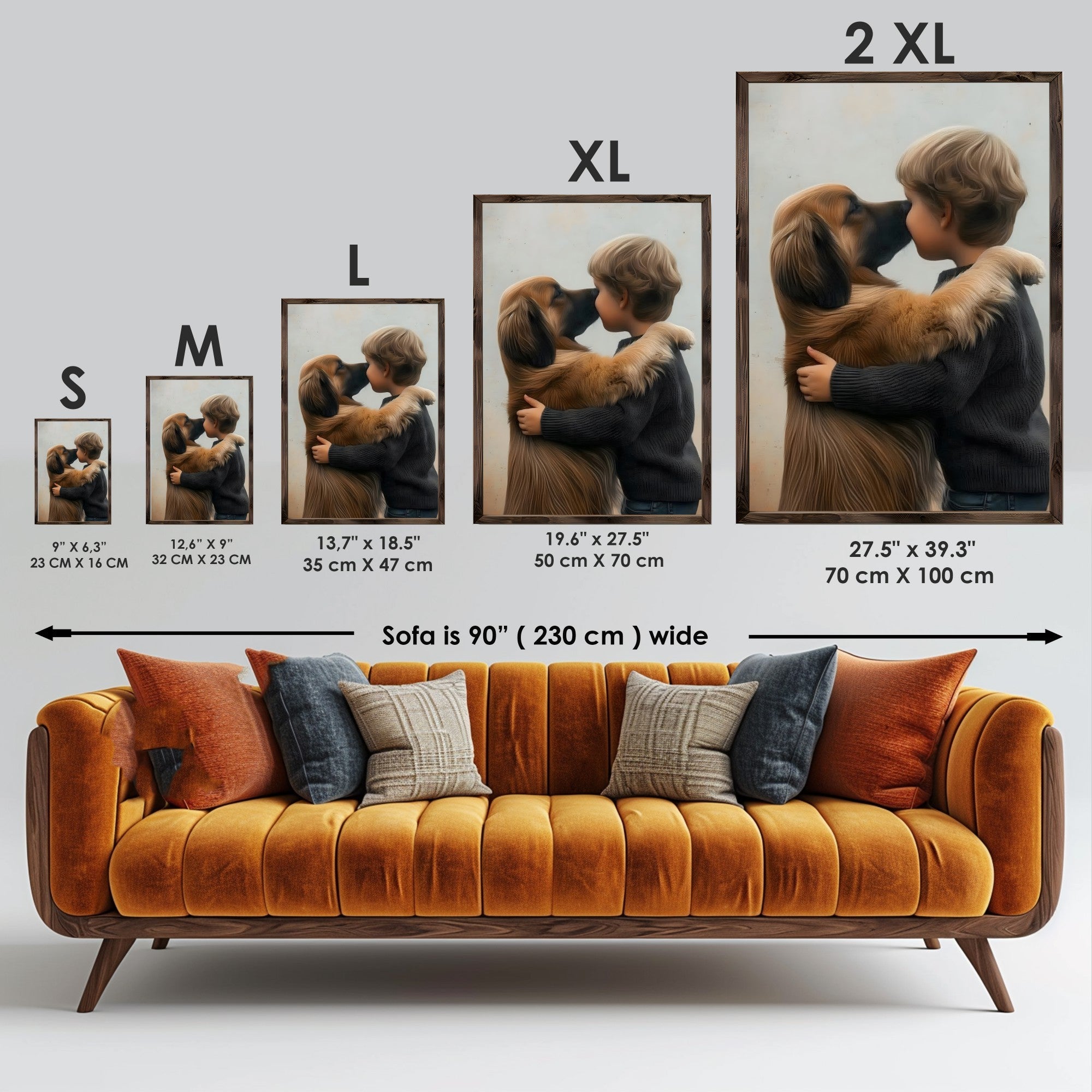 Quadro Decorativo MDF Emoldurado GE228-L Multicolor 35x47cm - Impressão UV em Madeira de Pinho