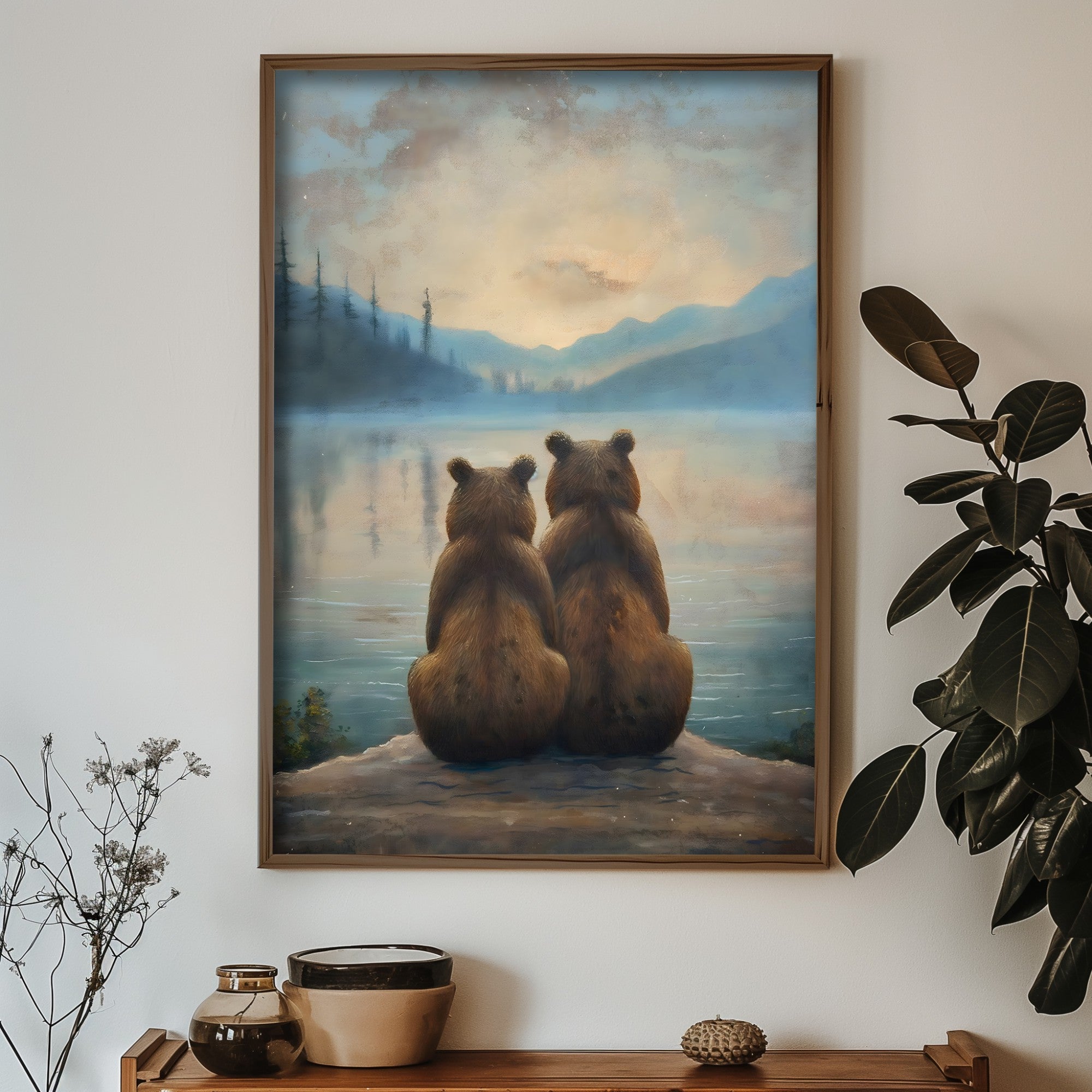 Quadro Decorativo MDF Emoldurado GE231-L Multicolor 35x47cm - Impressão UV em Madeira de Pinho