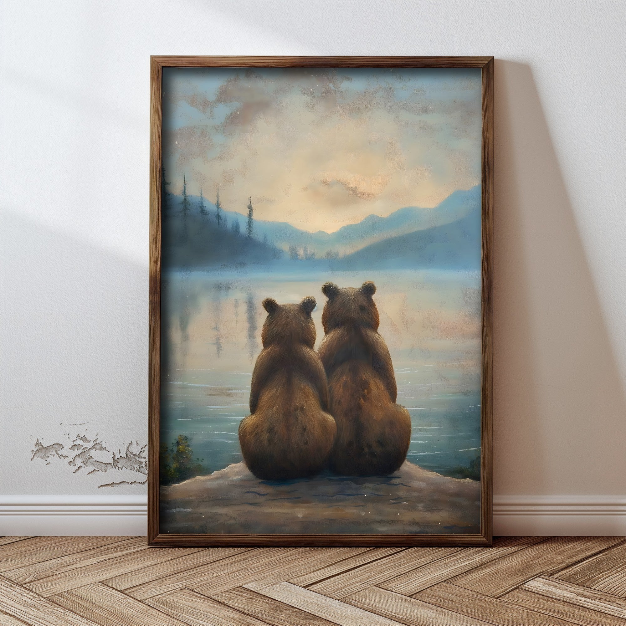 Quadro Decorativo MDF Emoldurado GE231-L Multicolor 35x47cm - Impressão UV em Madeira de Pinho