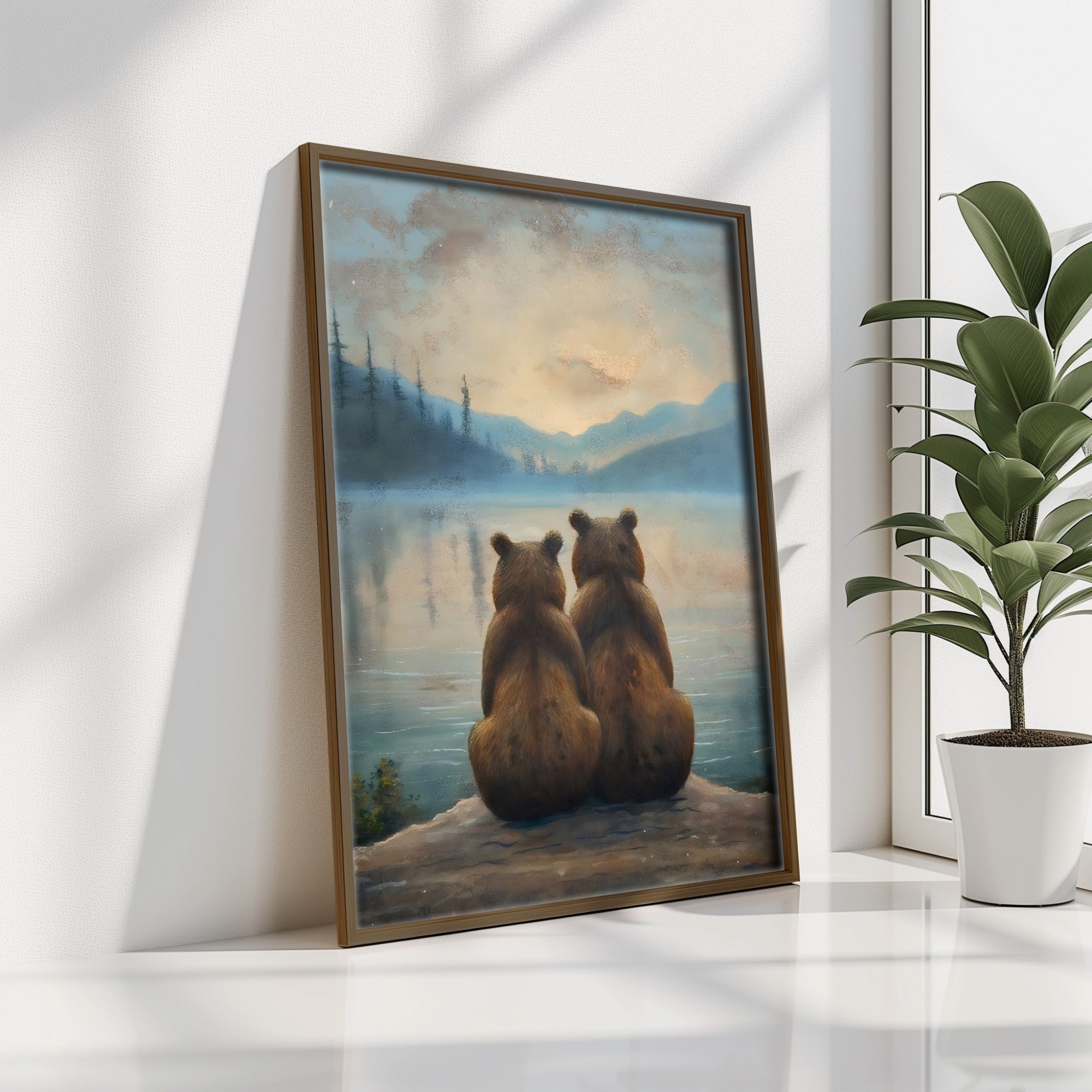 Quadro Decorativo MDF Emoldurado GE231-L Multicolor 35x47cm - Impressão UV em Madeira de Pinho