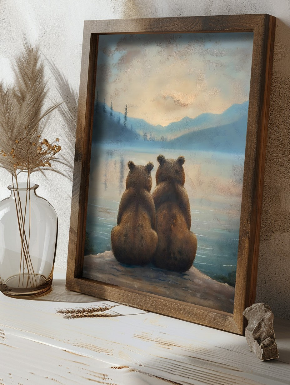 Quadro Decorativo MDF Emoldurado GE231-L Multicolor 35x47cm - Impressão UV em Madeira de Pinho