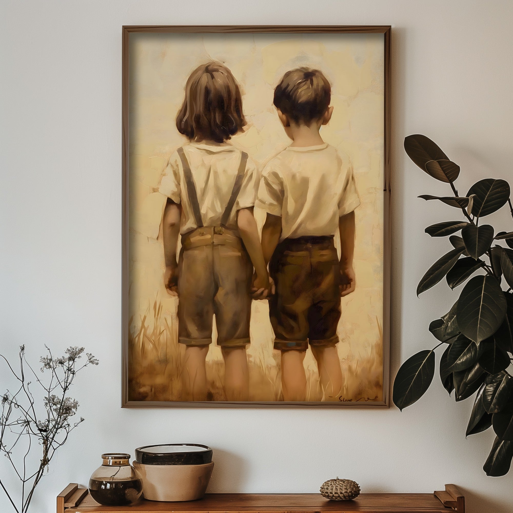 Quadro Decorativo MDF Emoldurado GE232-L Multicolor 35x47cm - Impressão UV em Madeira de Pinho