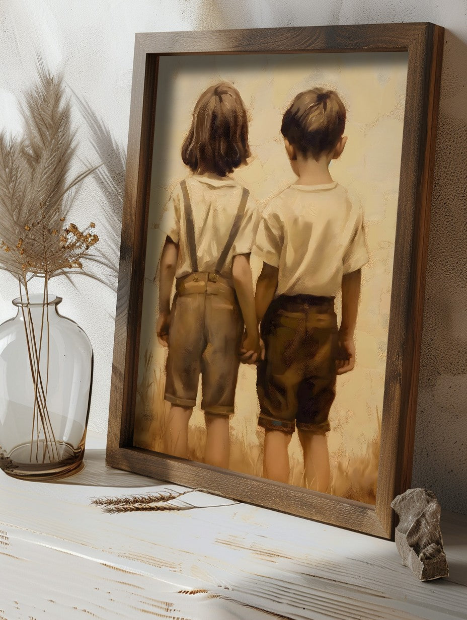 Quadro Decorativo MDF Emoldurado GE232-L Multicolor 35x47cm - Impressão UV em Madeira de Pinho