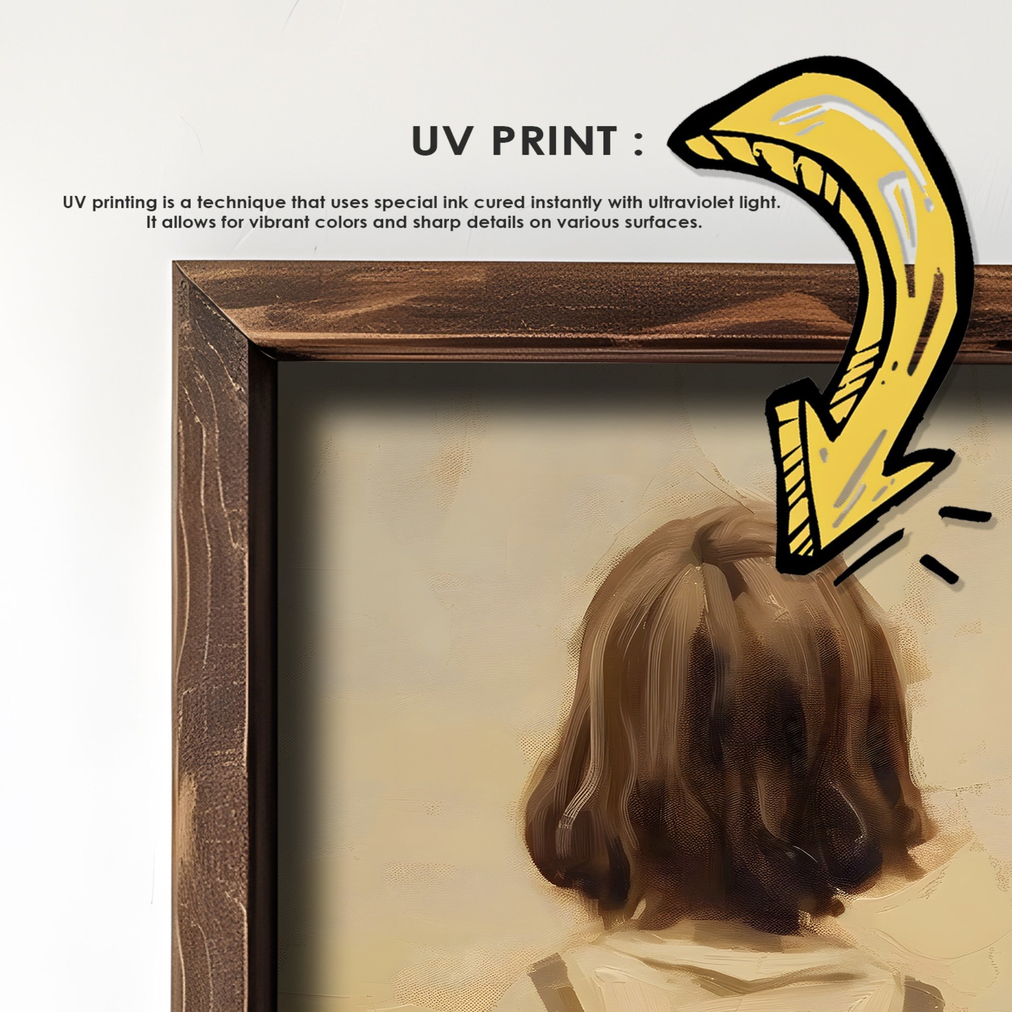 Quadro Decorativo MDF Emoldurado GE232-L Multicolor 35x47cm - Impressão UV em Madeira de Pinho