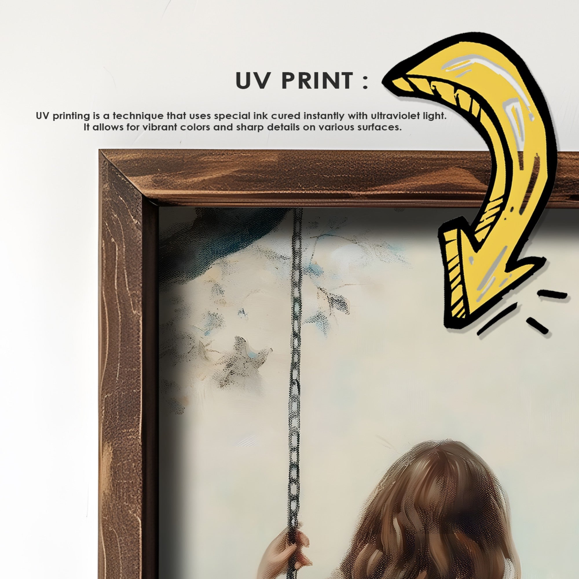 Quadro Decorativo MDF Emoldurado GE233-L Multicolor 35x47cm - Impressão UV em Madeira de Pinho