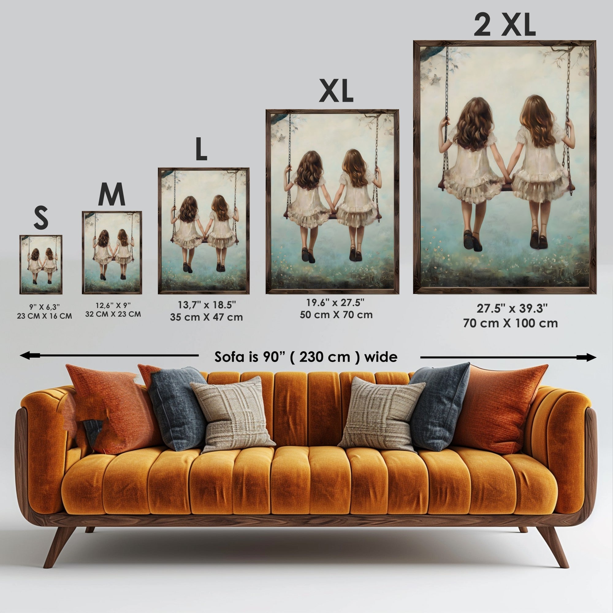 Quadro Decorativo MDF Emoldurado GE233-L Multicolor 35x47cm - Impressão UV em Madeira de Pinho