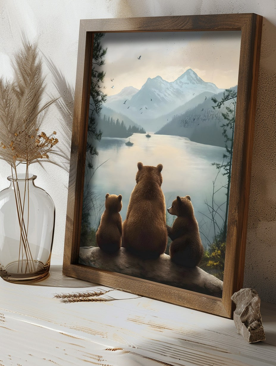 Quadro Decorativo MDF Emoldurado Multicolor GE234-L - Impressão UV em Madeira de Pinho 35x47cm