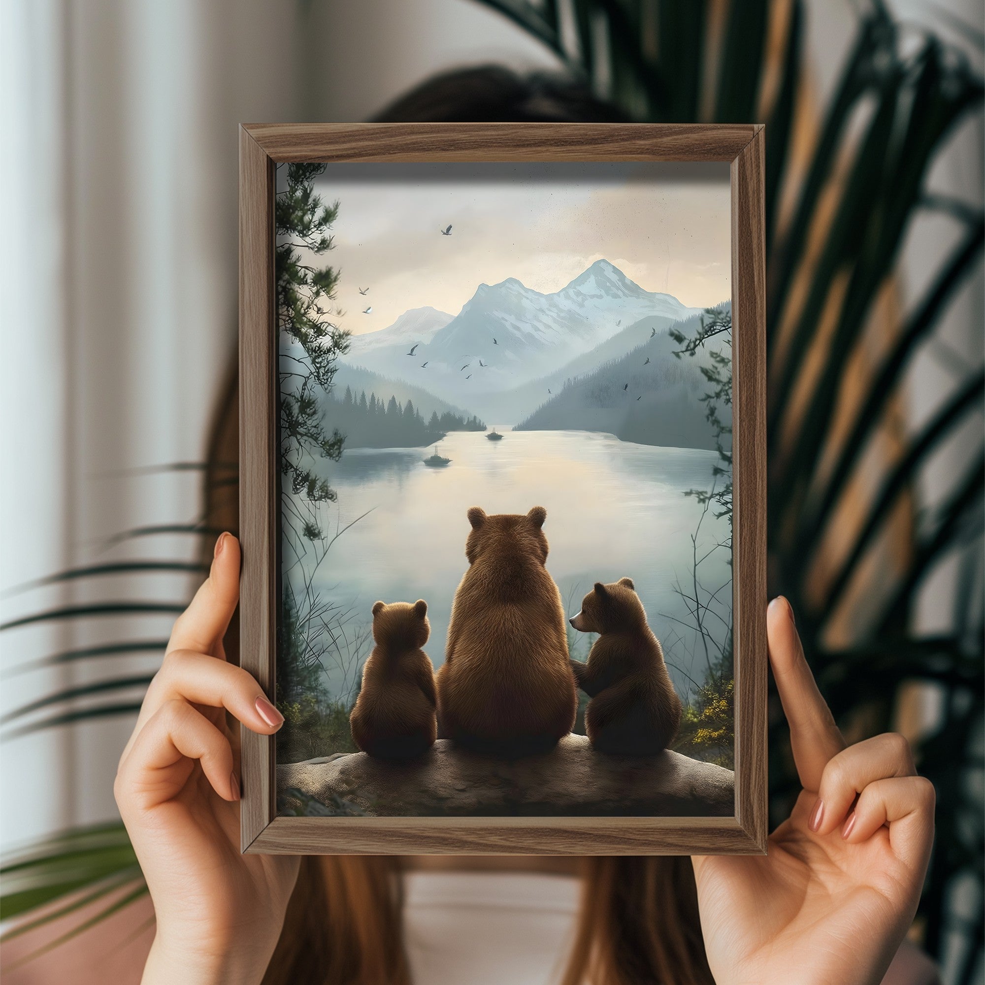 Quadro Decorativo MDF Emoldurado Multicolor GE234-L - Impressão UV em Madeira de Pinho 35x47cm