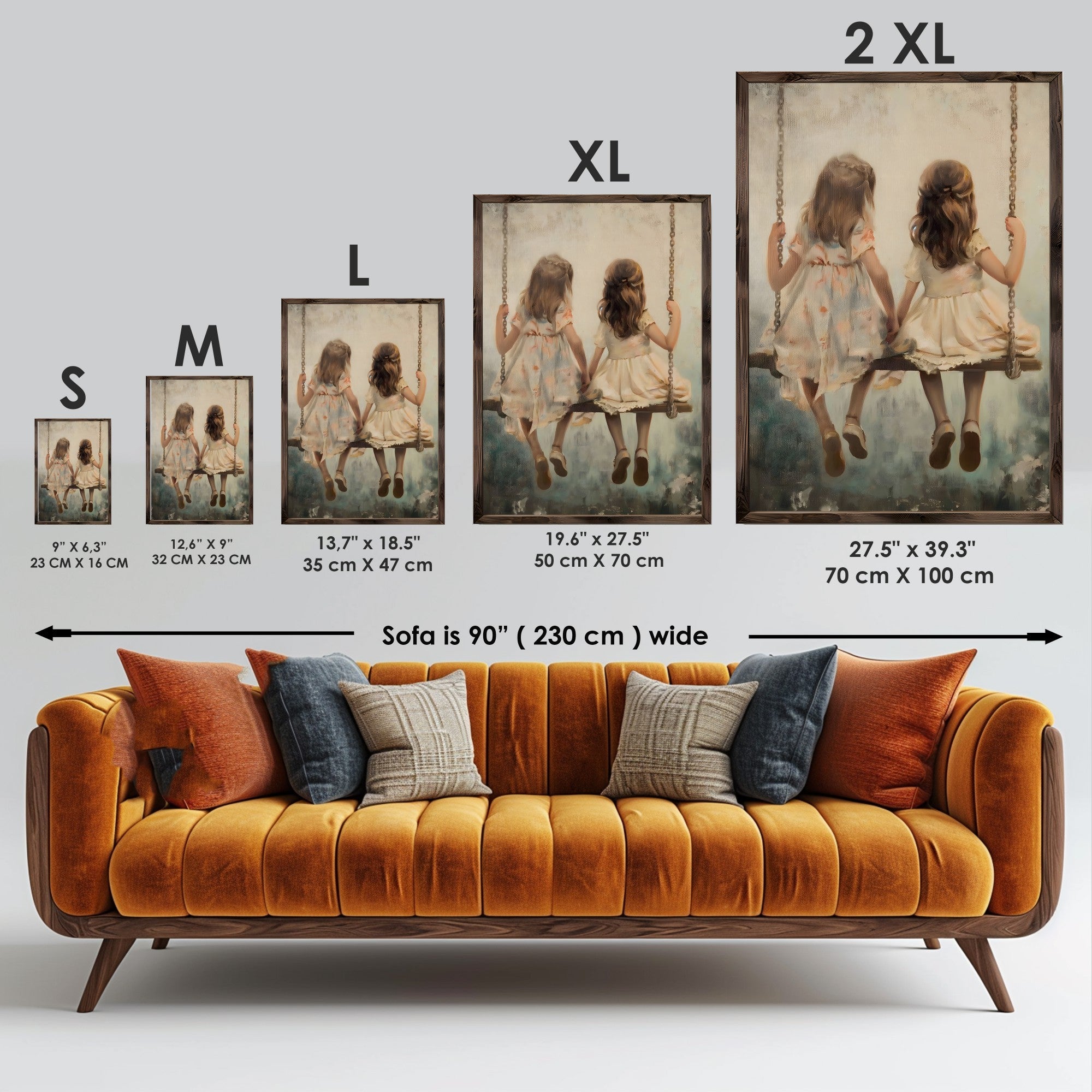 Quadro Decorativo MDF Emoldurado GE235-L Multicolor 35x47cm - Impressão UV em Madeira de Pinho