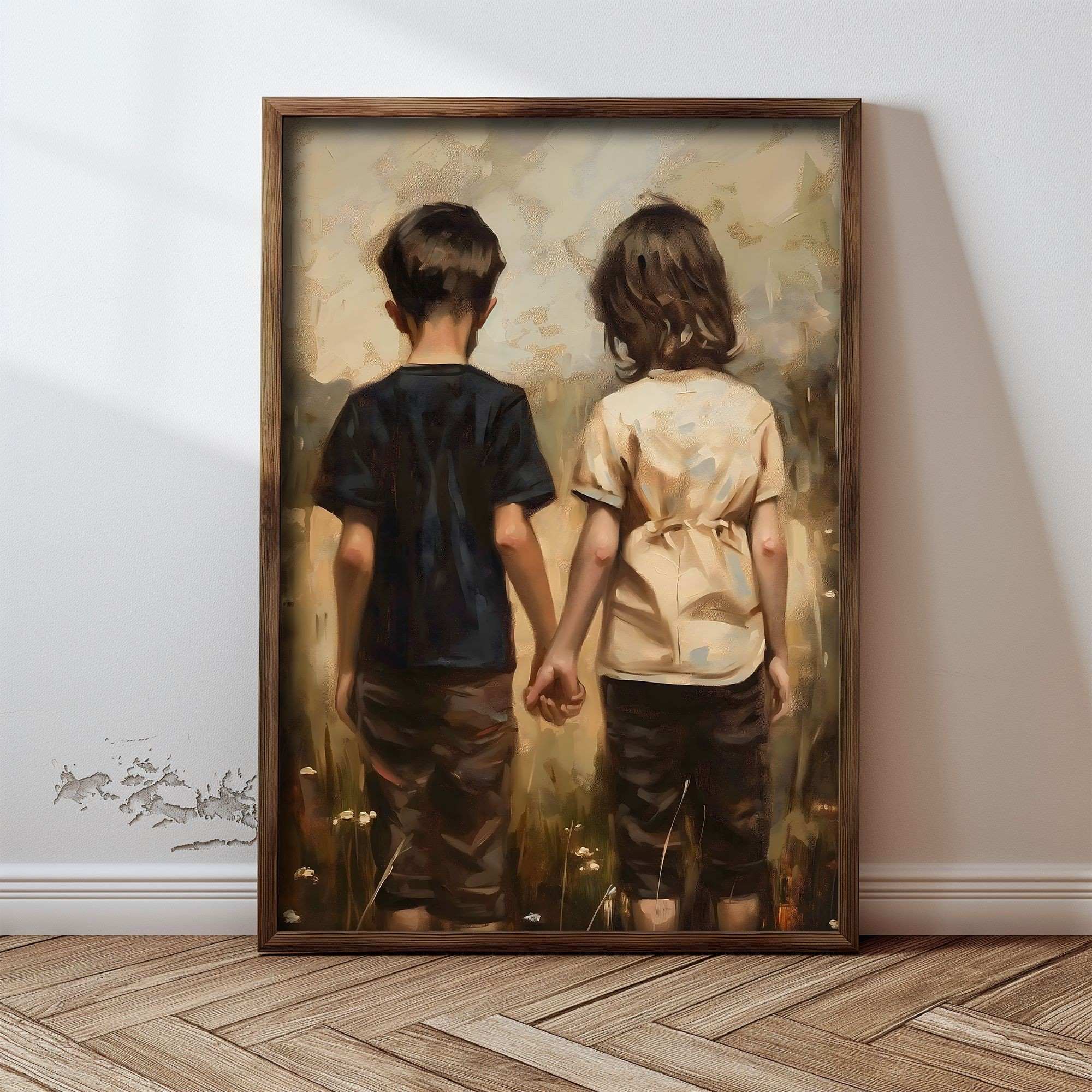 Quadro Decorativo MDF Emoldurado Multicolor GE237-L - Impressão UV em Madeira de Pinho 35x47cm