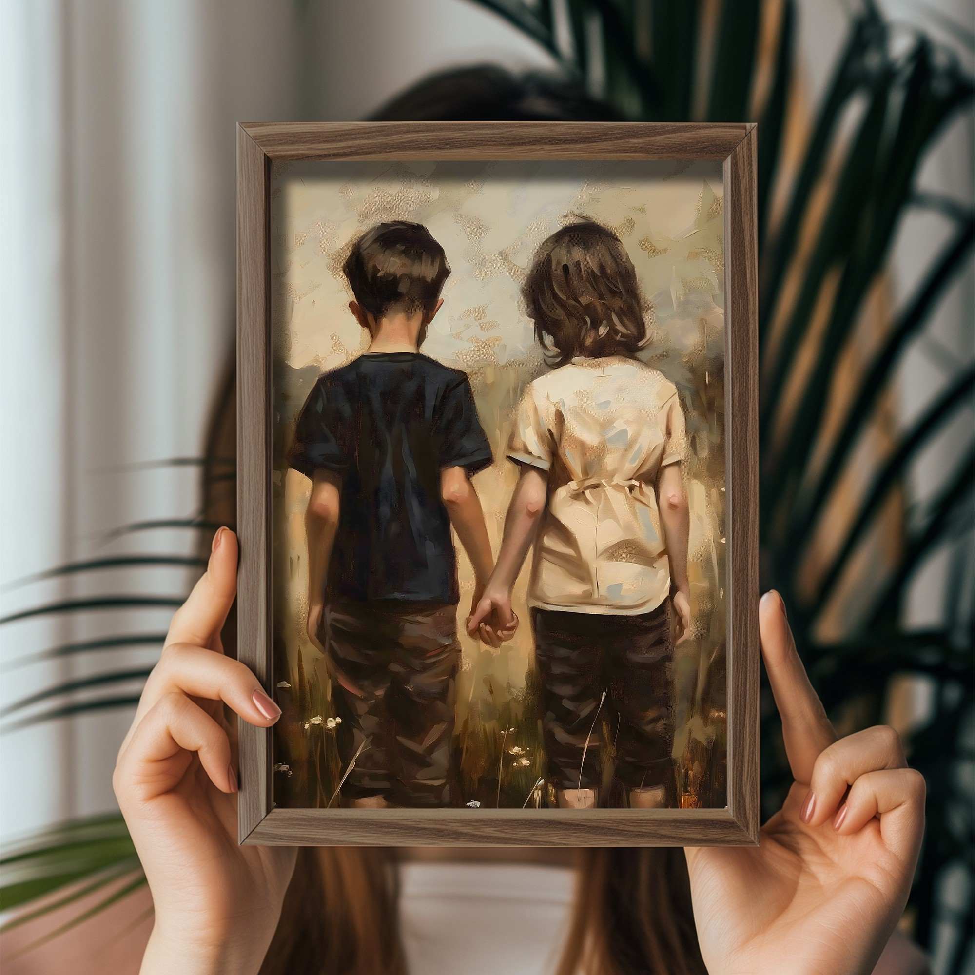 Quadro Decorativo MDF Emoldurado Multicolor GE237-L - Impressão UV em Madeira de Pinho 35x47cm