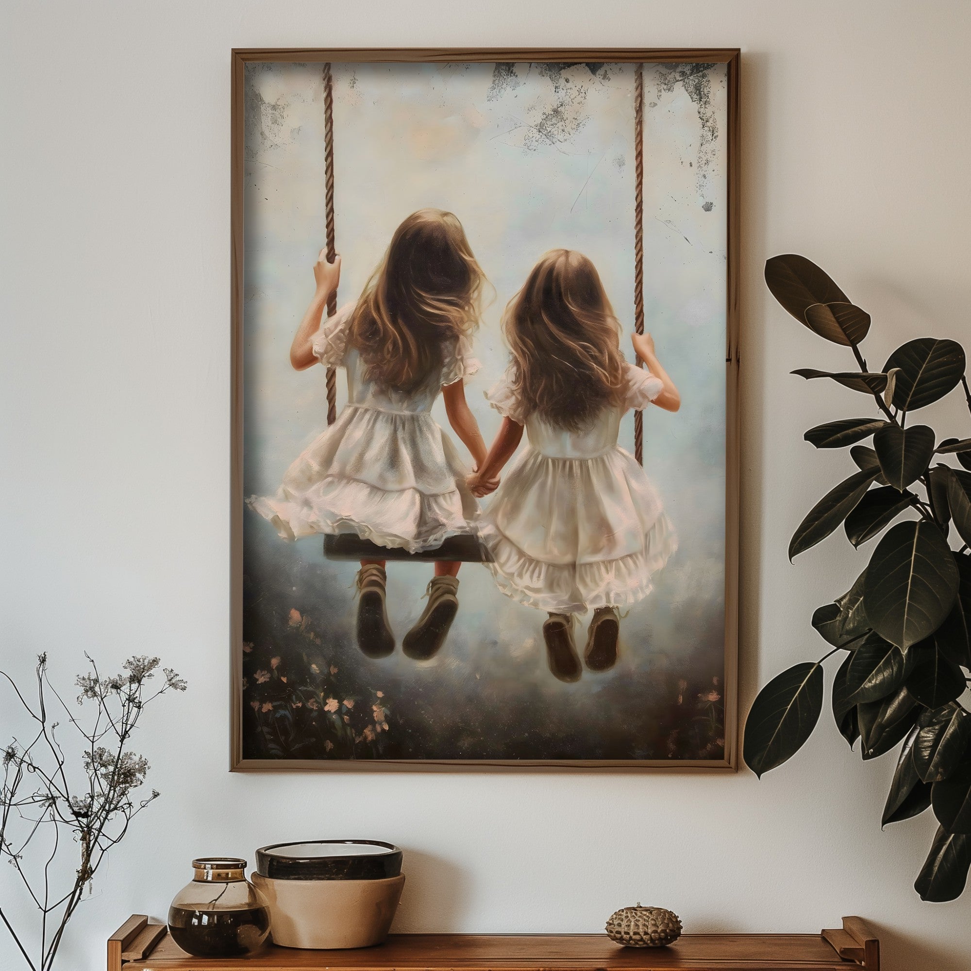 Quadro Decorativo MDF Emoldurado Multicolor GE238-L - Impressão UV em Madeira de Pinho 35x47cm