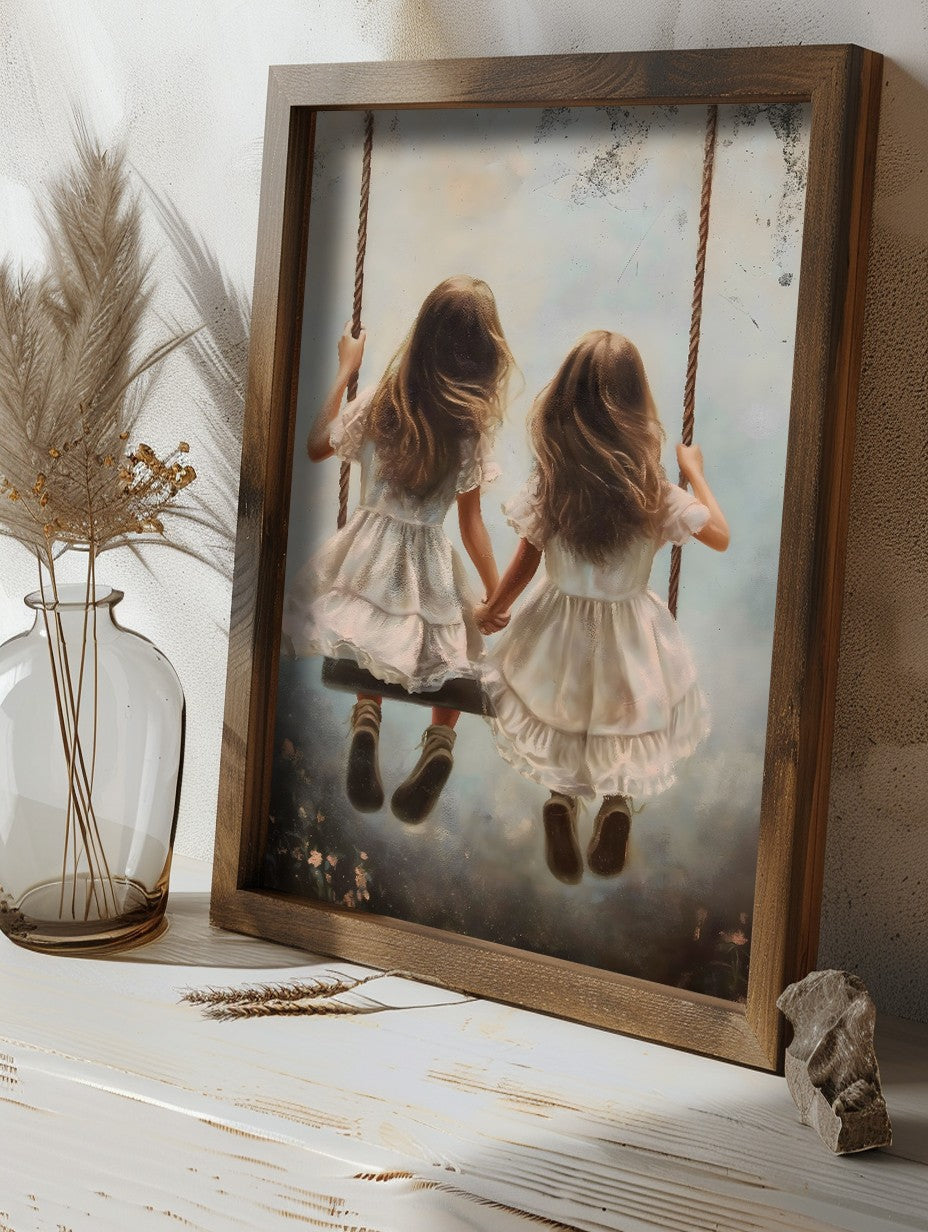 Quadro Decorativo MDF Emoldurado Multicolor GE238-L - Impressão UV em Madeira de Pinho 35x47cm