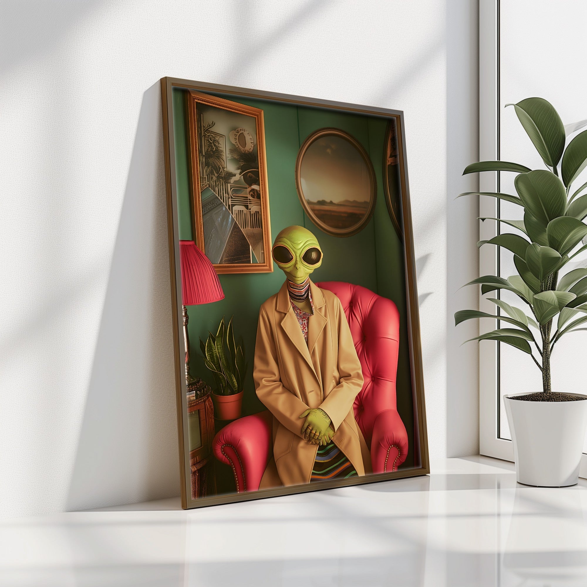 Quadro Decorativo MDF Emoldurado GE240-L Multicolor 35x47cm - Impressão UV em Madeira de Pinho